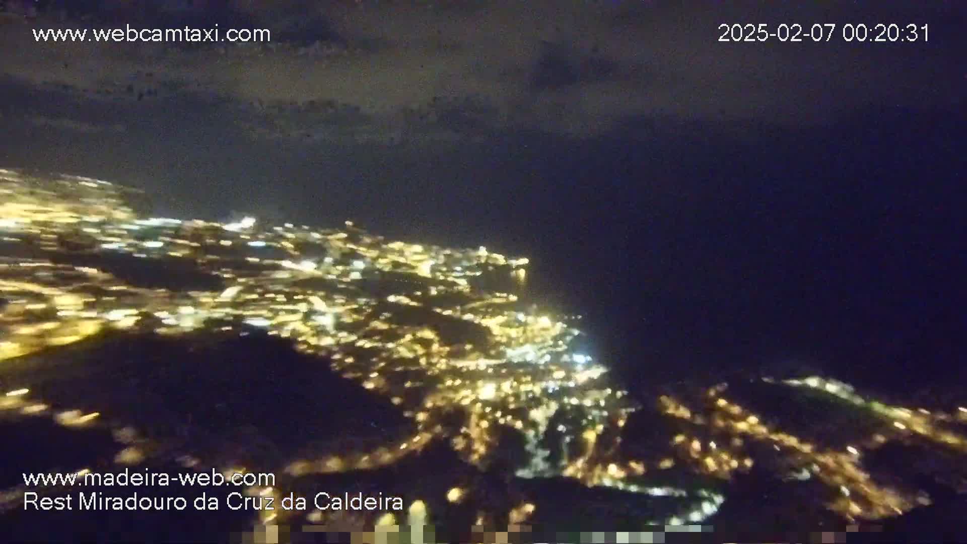 Cruz da Caldeira & West Fucnhal Skyline Live Cam - Camara de Lobos, Madeira, Portugal