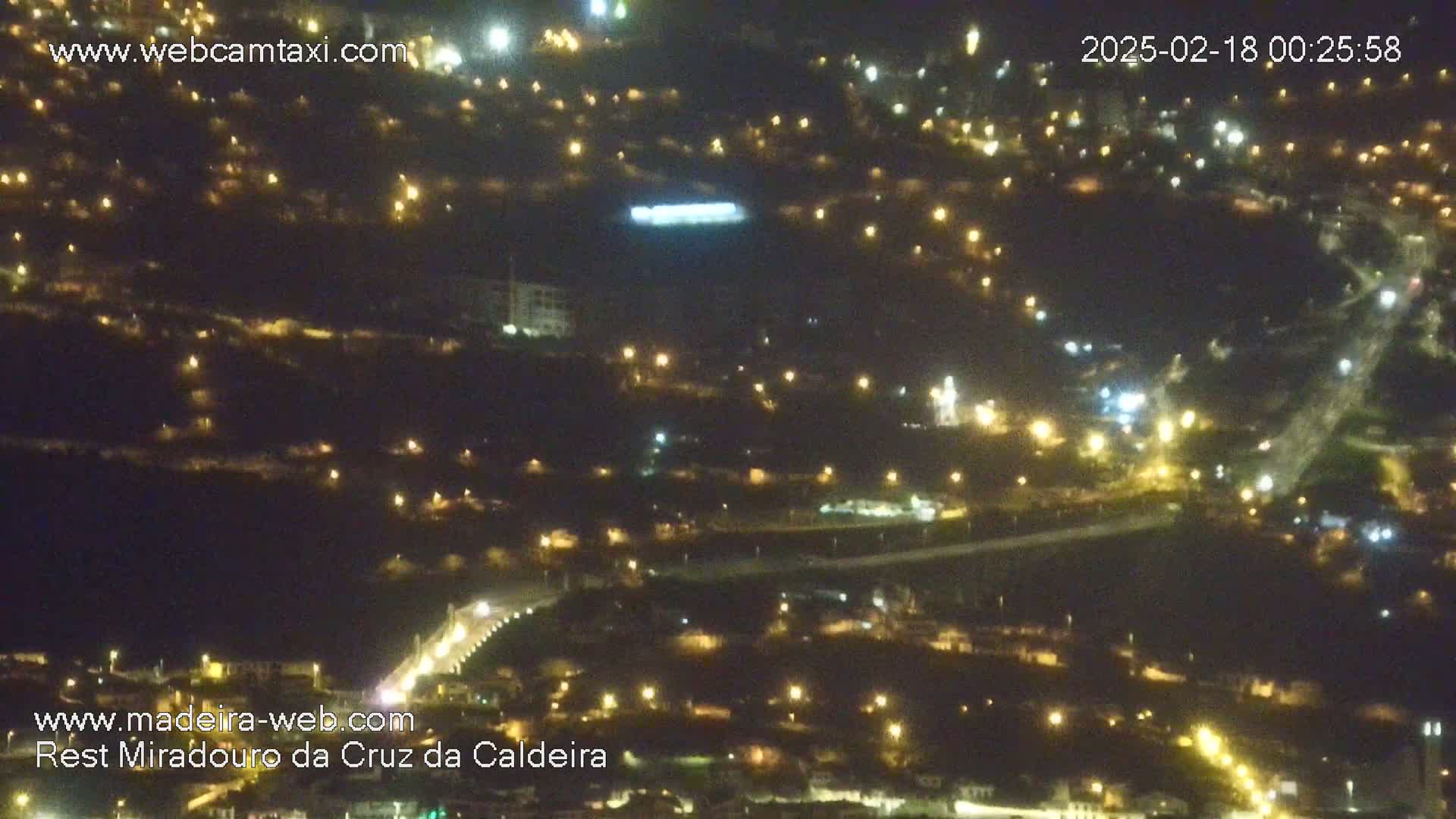 Cruz da Caldeira & West Fucnhal Skyline Live Cam - Camara de Lobos, Madeira, Portugal