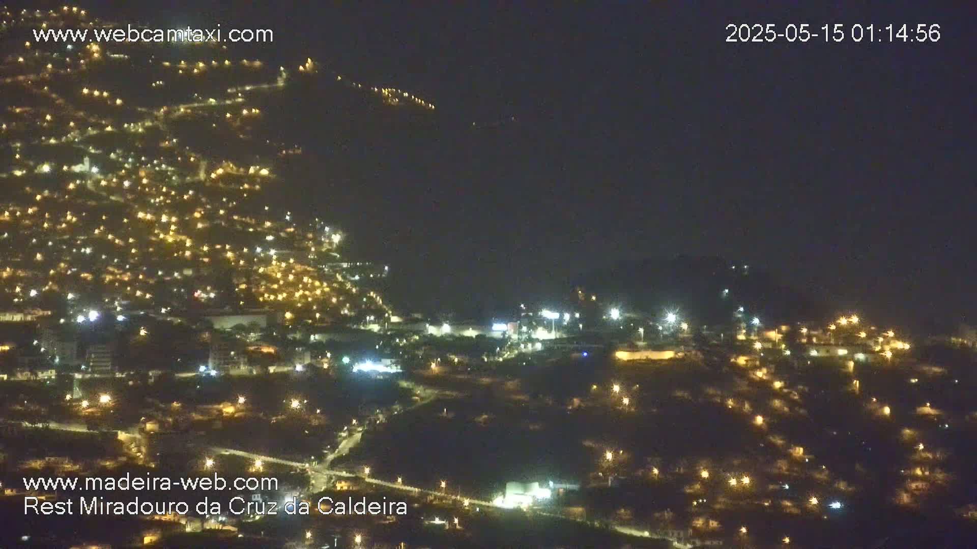 Cruz da Caldeira & West Fucnhal Skyline Live Cam - Camara de Lobos, Madeira, Portugal
