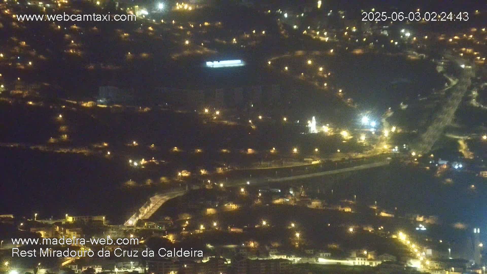 Cruz da Caldeira & West Fucnhal Skyline Live Cam - Camara de Lobos, Madeira, Portugal