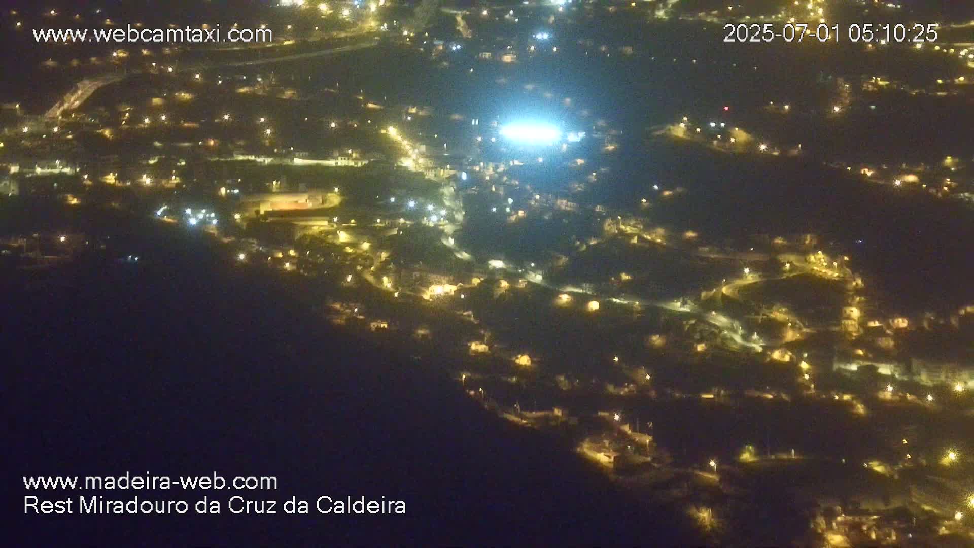 Cruz da Caldeira & West Fucnhal Skyline Live Cam - Camara de Lobos, Madeira, Portugal