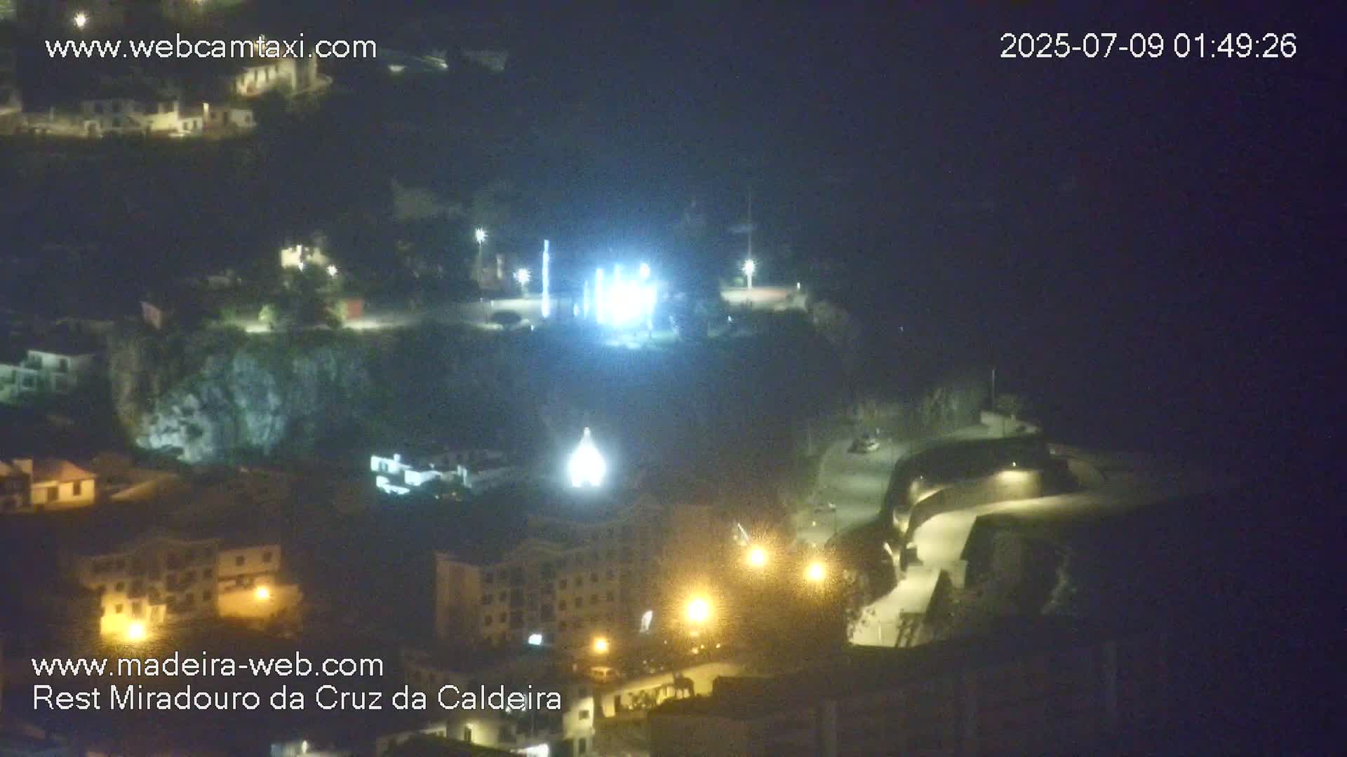 Cruz da Caldeira & West Fucnhal Skyline Live Cam - Camara de Lobos, Madeira, Portugal