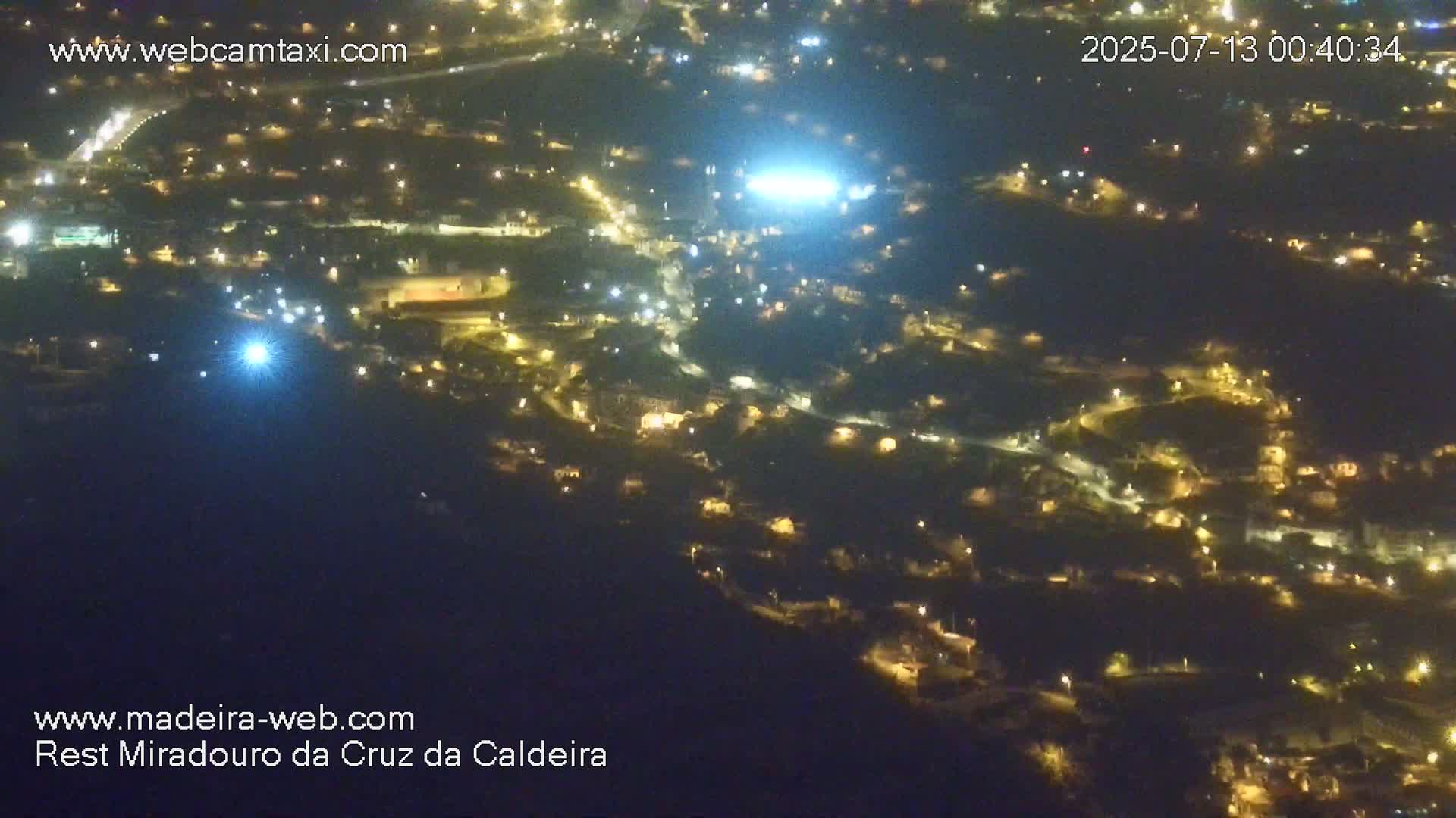 Cruz da Caldeira & West Fucnhal Skyline Live Cam - Camara de Lobos, Madeira, Portugal