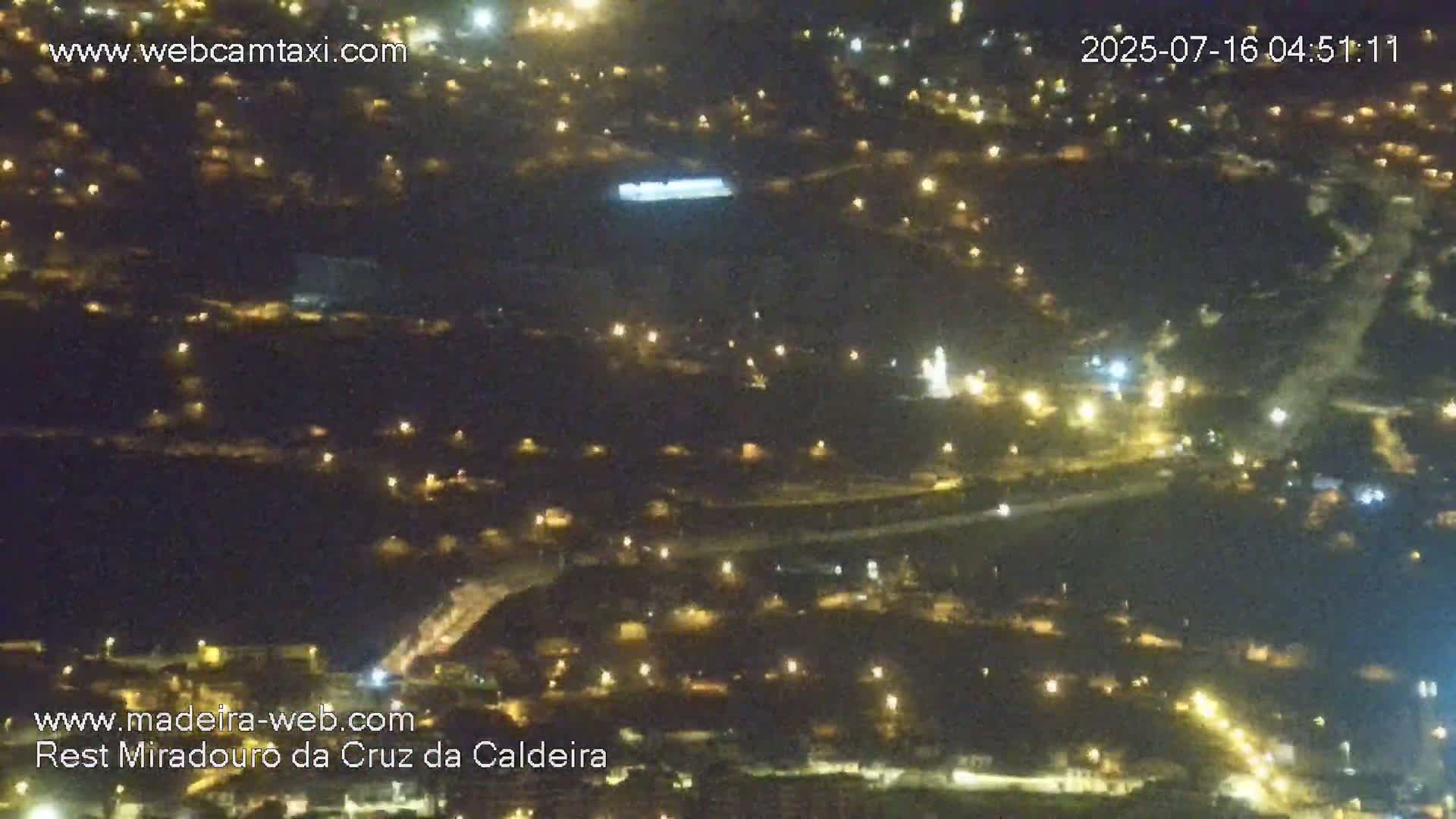 Cruz da Caldeira & West Fucnhal Skyline Live Cam - Camara de Lobos, Madeira, Portugal