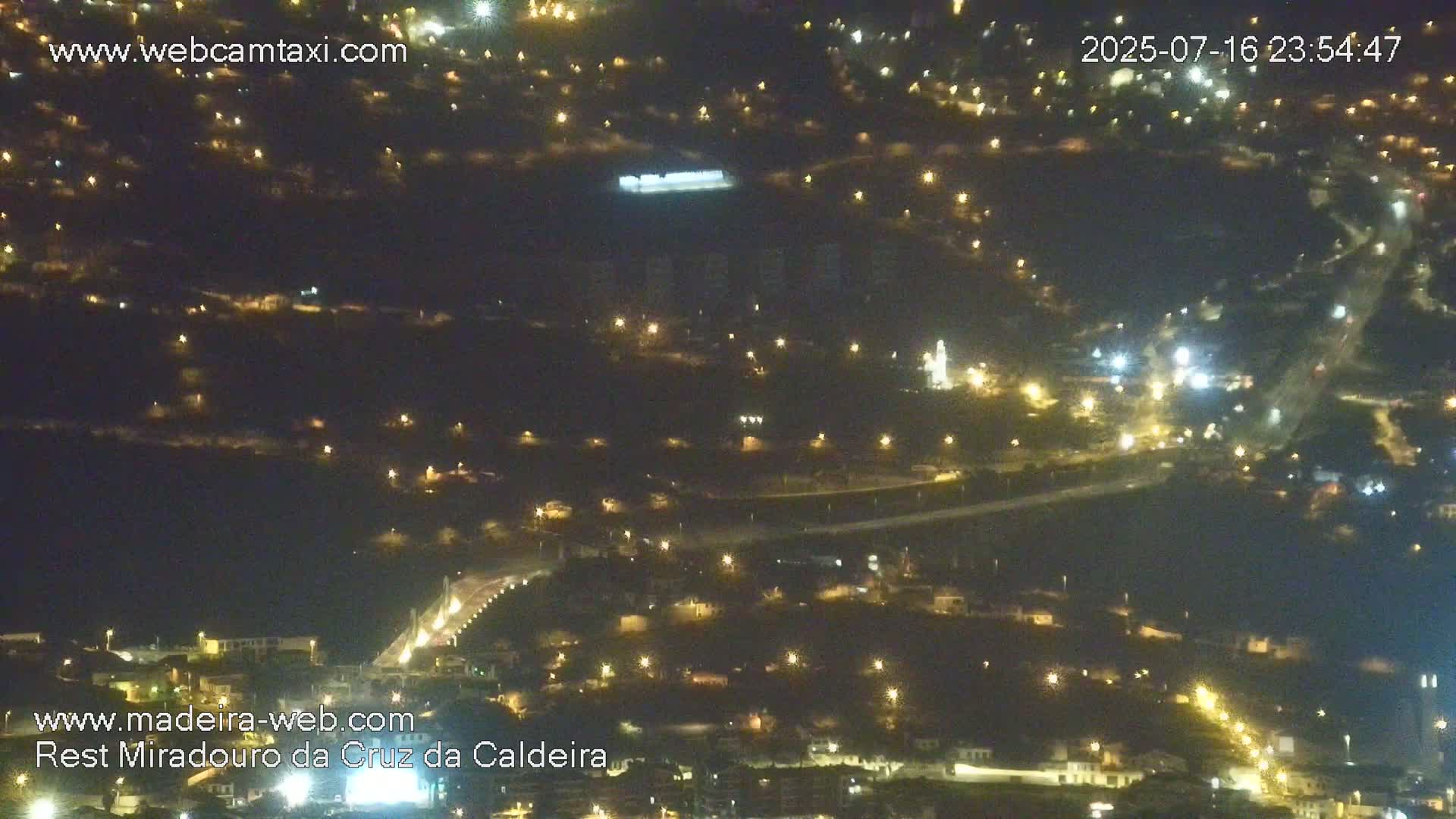 Cruz da Caldeira & West Fucnhal Skyline Live Cam - Camara de Lobos, Madeira, Portugal