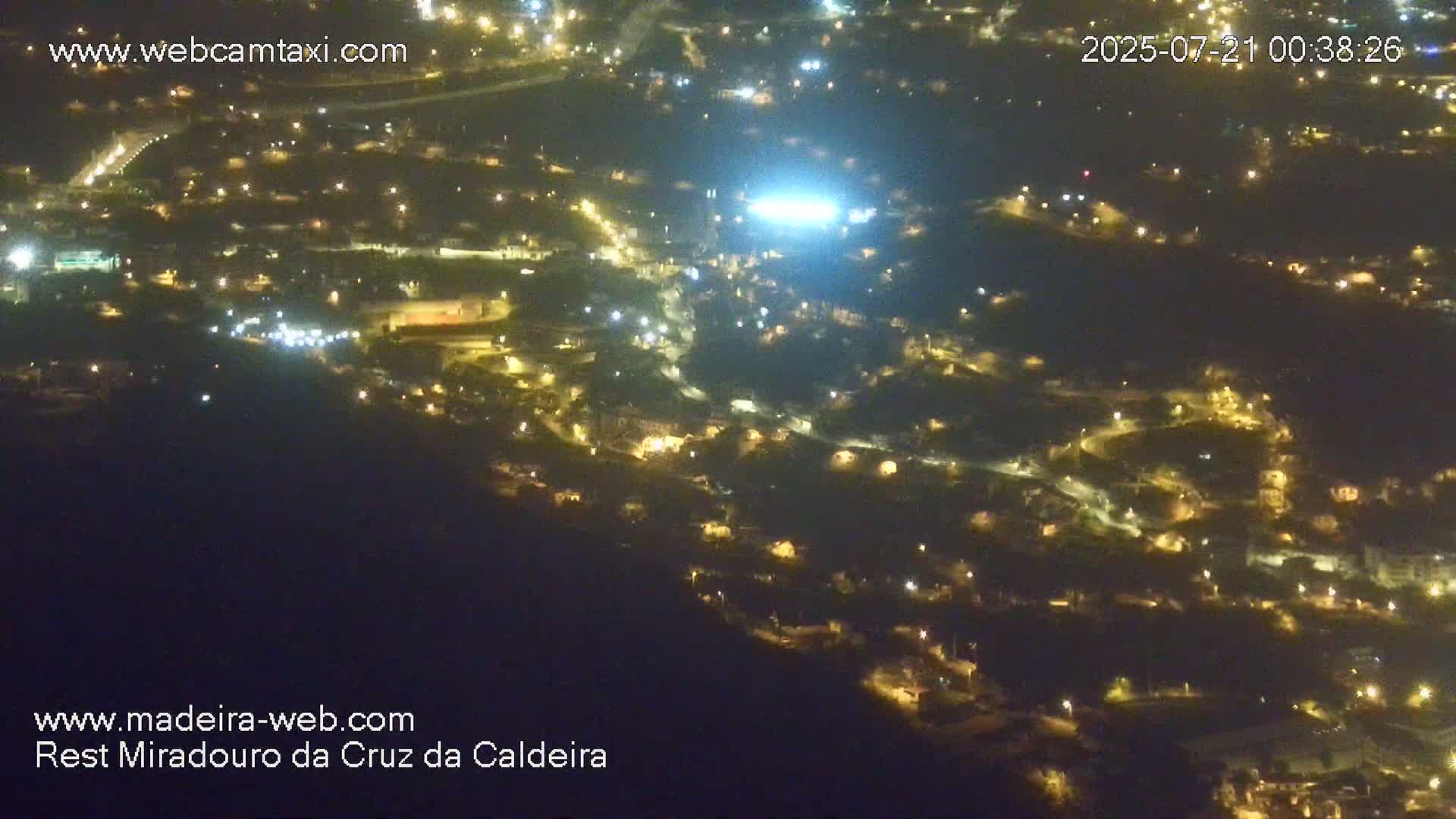 Cruz da Caldeira & West Fucnhal Skyline Live Cam - Camara de Lobos, Madeira, Portugal