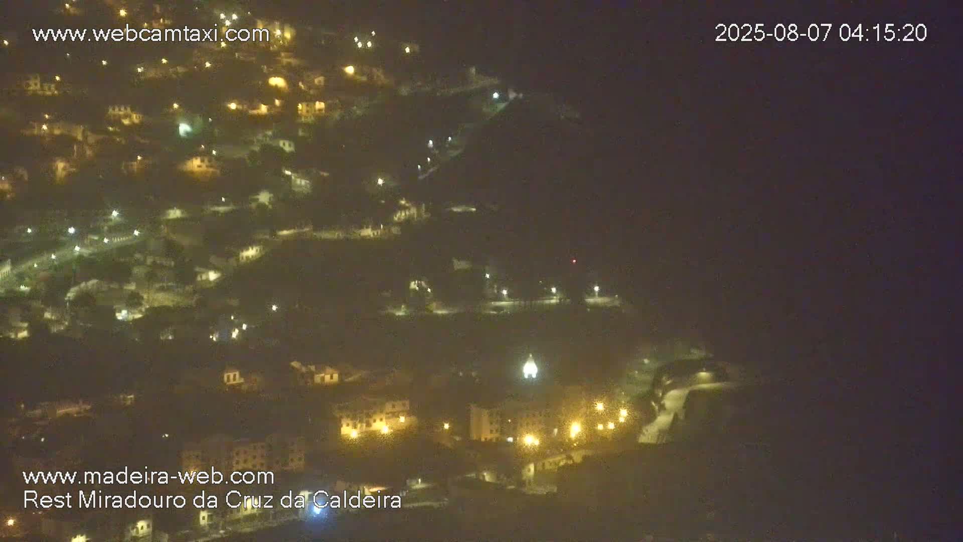 Cruz da Caldeira & West Fucnhal Skyline Live Cam - Camara de Lobos, Madeira, Portugal