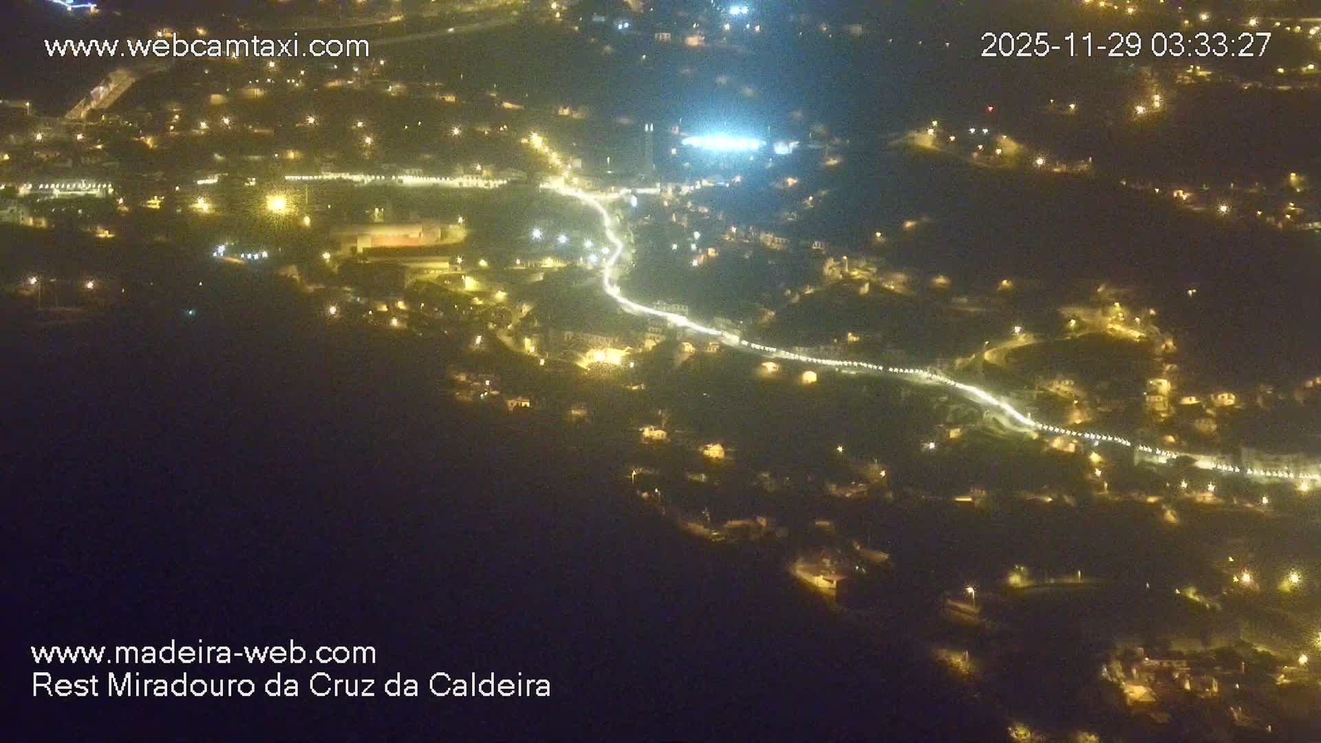 Cruz da Caldeira & West Fucnhal Skyline Live Cam - Camara de Lobos, Madeira, Portugal