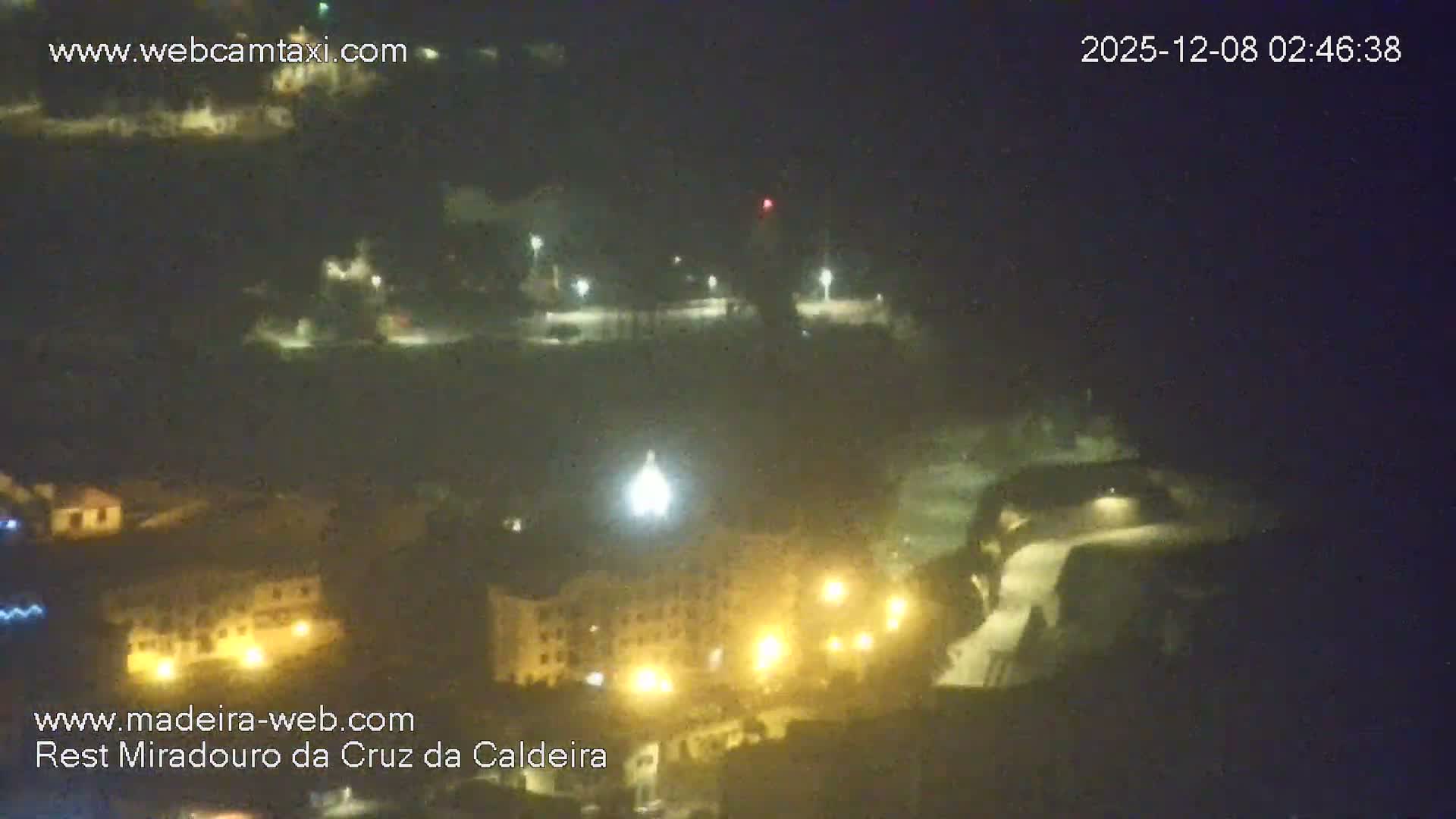 Cruz da Caldeira & West Fucnhal Skyline Live Cam - Camara de Lobos, Madeira, Portugal