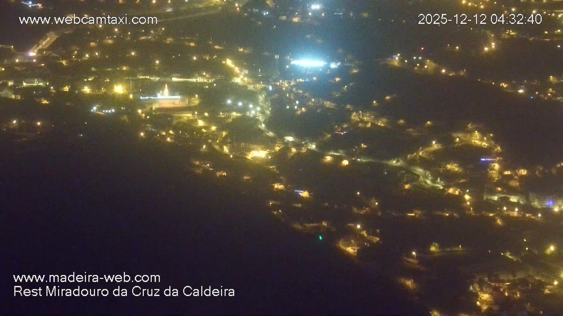 Cruz da Caldeira & West Fucnhal Skyline Live Cam - Camara de Lobos, Madeira, Portugal