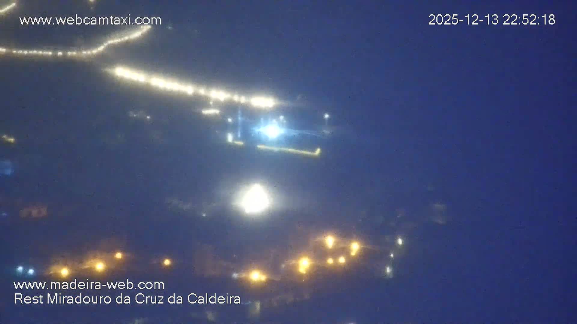 Cruz da Caldeira & West Fucnhal Skyline Live Cam - Camara de Lobos, Madeira, Portugal