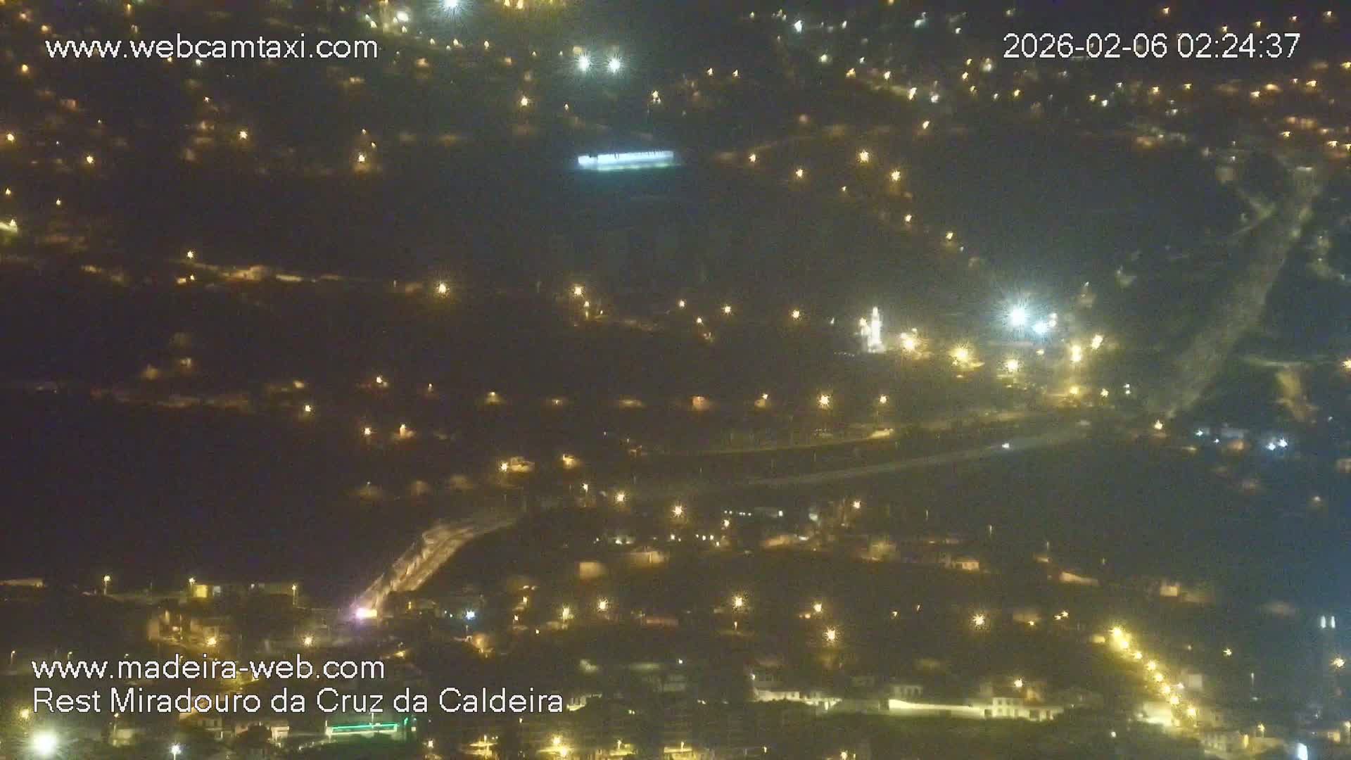 Cruz da Caldeira & West Fucnhal Skyline Live Cam - Camara de Lobos, Madeira, Portugal