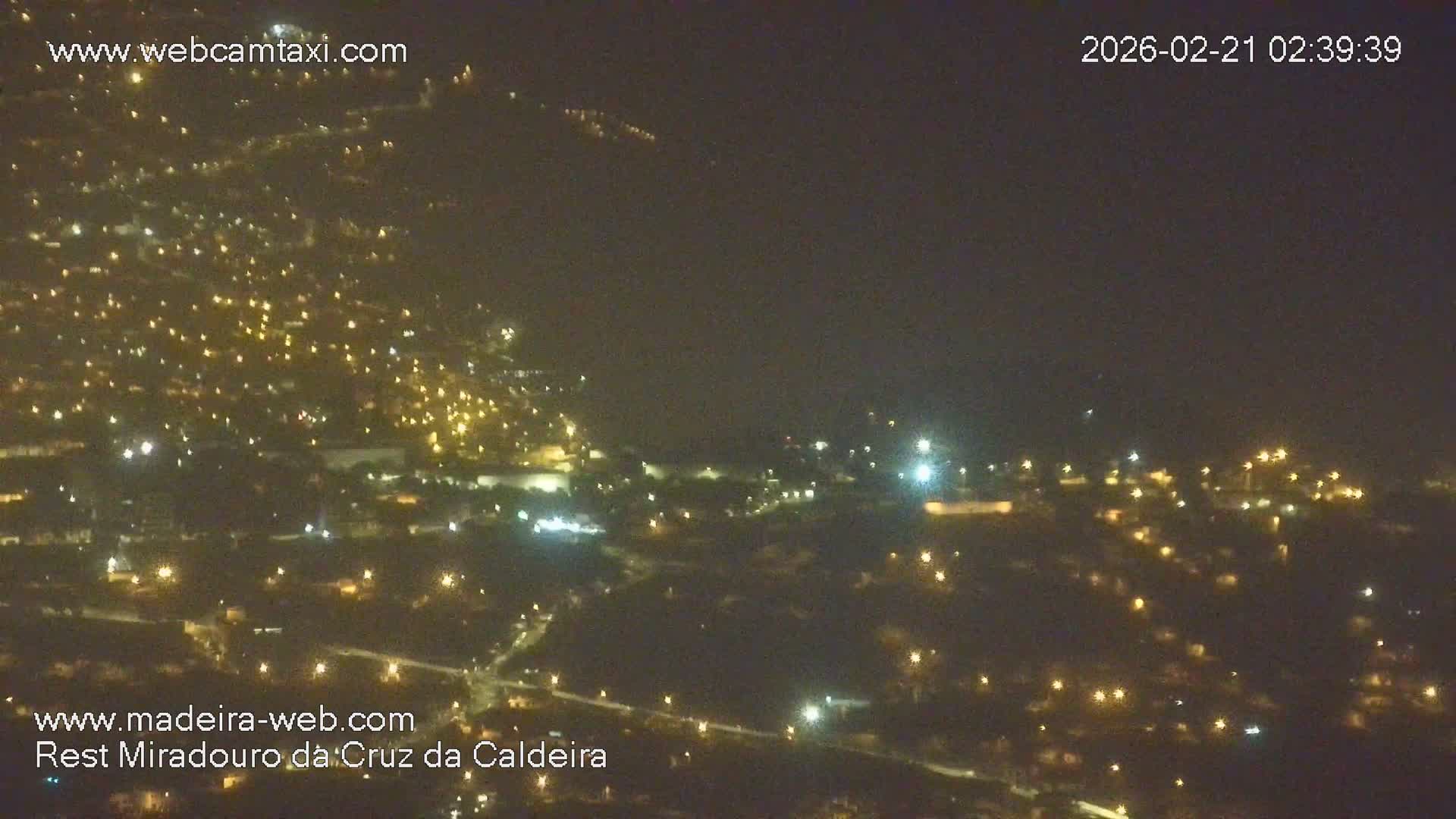 Cruz da Caldeira & West Fucnhal Skyline Live Cam - Camara de Lobos, Madeira, Portugal