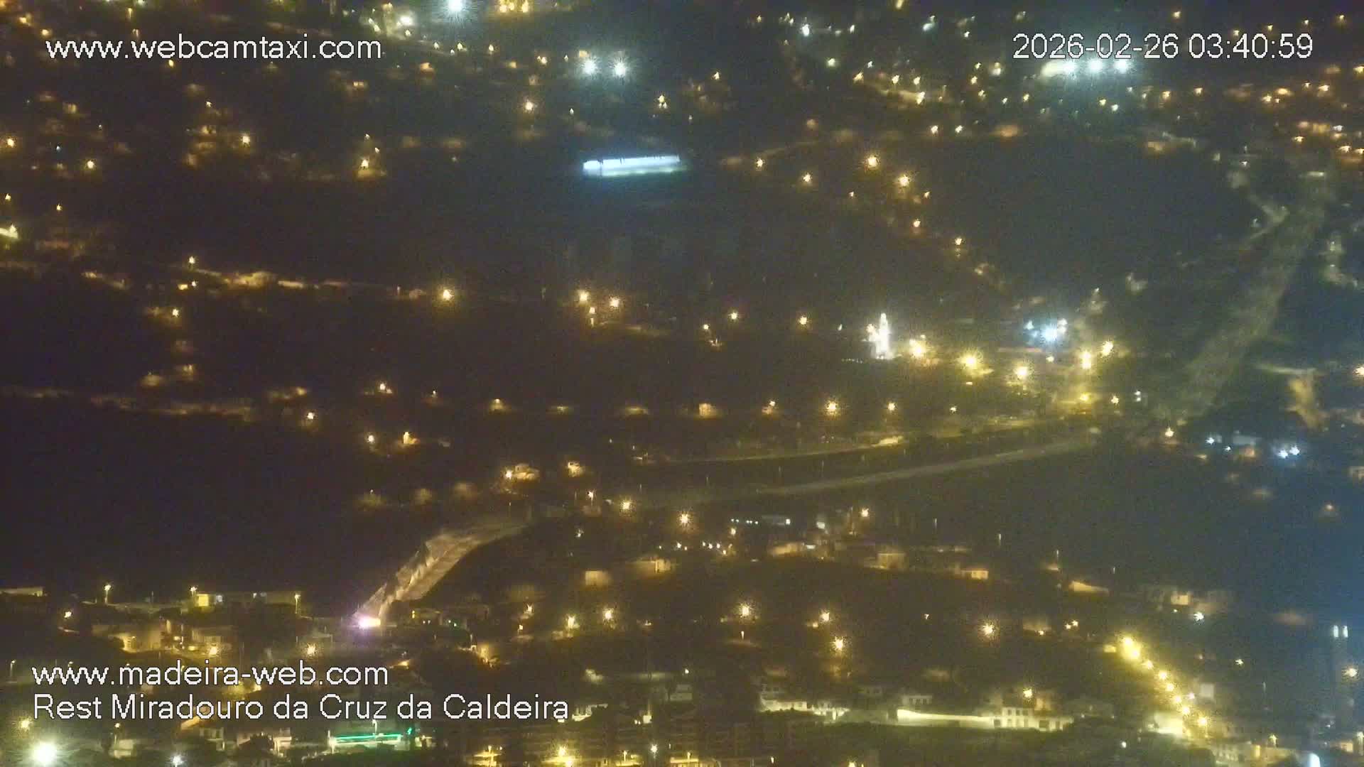 Cruz da Caldeira & West Fucnhal Skyline Live Cam - Camara de Lobos, Madeira, Portugal