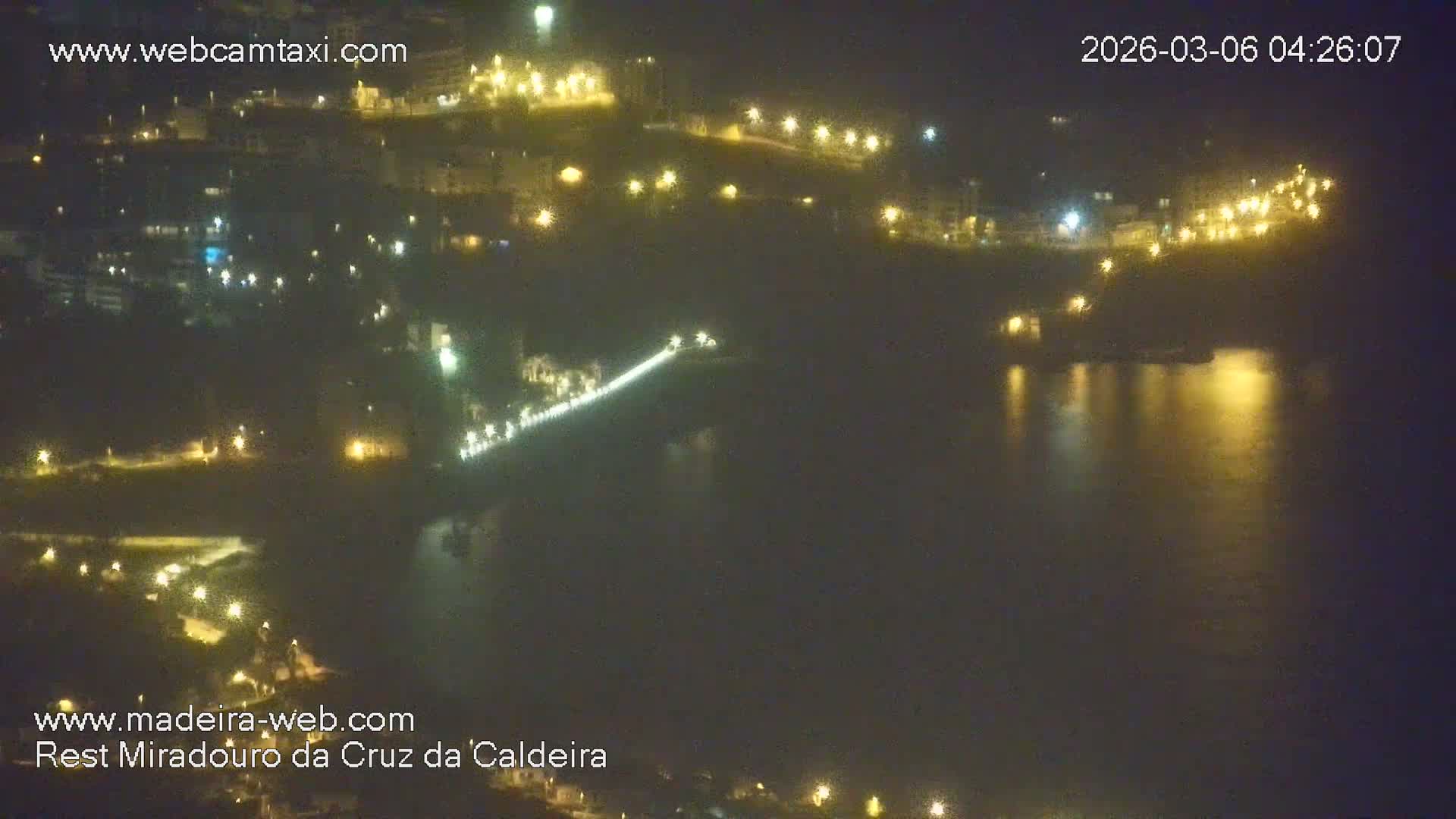 Cruz da Caldeira & West Fucnhal Skyline Live Cam - Camara de Lobos, Madeira, Portugal