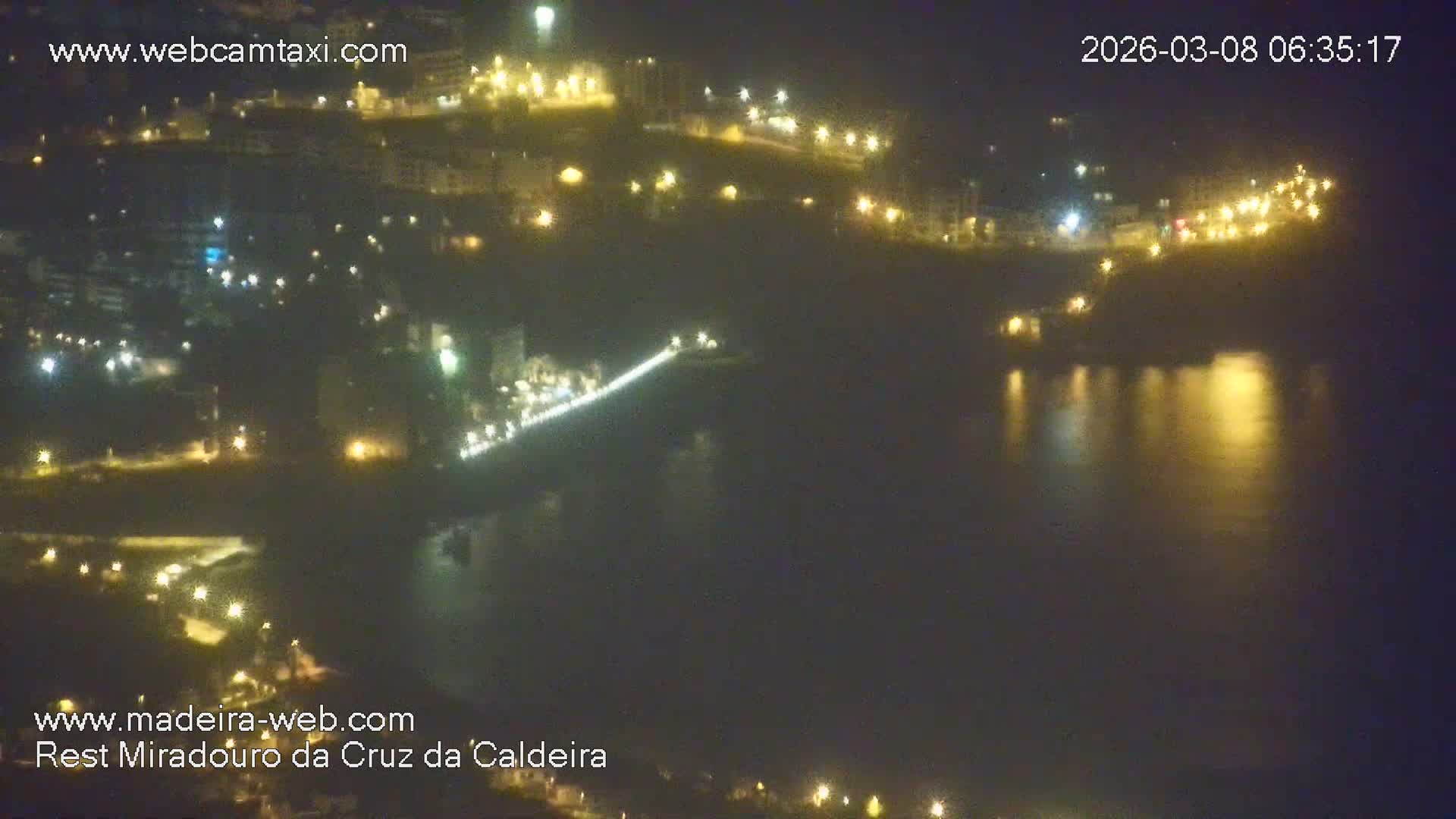Cruz da Caldeira & West Fucnhal Skyline Live Cam - Camara de Lobos, Madeira, Portugal