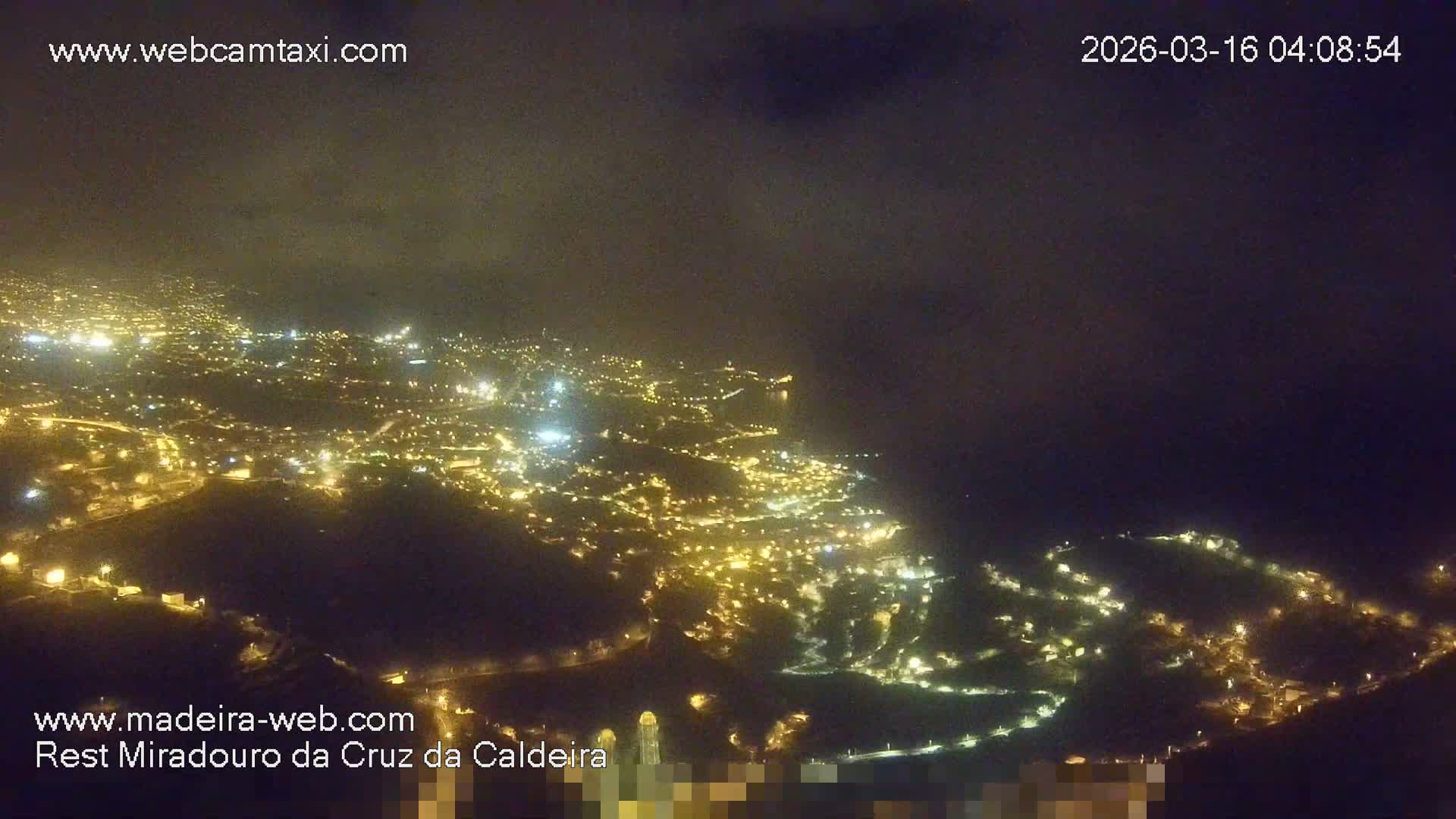Cruz da Caldeira & West Fucnhal Skyline Live Cam - Camara de Lobos, Madeira, Portugal