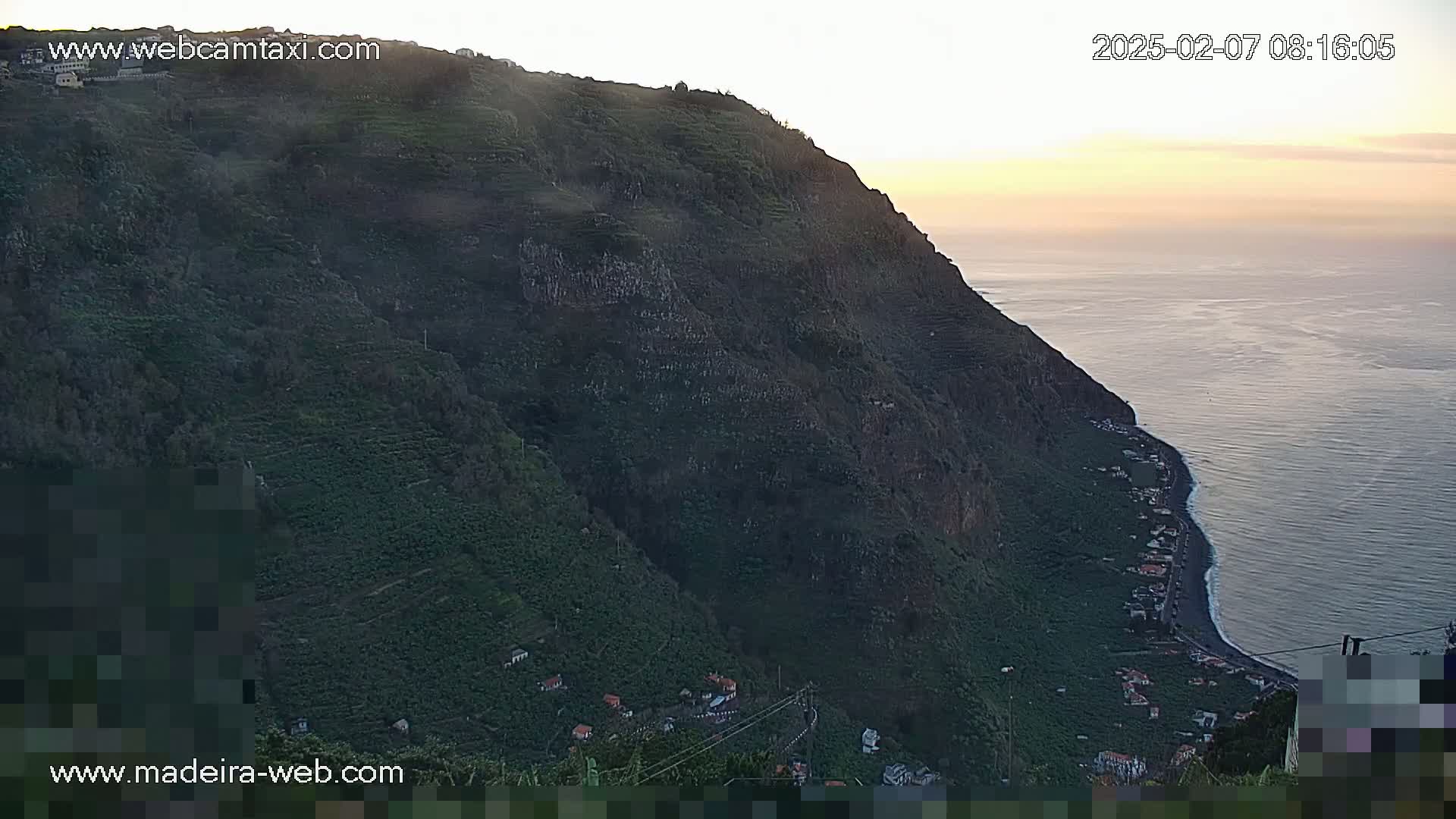 Madalena do Mar Village Live Skyline Cam - Ponta do Sol, Madeira, Portugal
