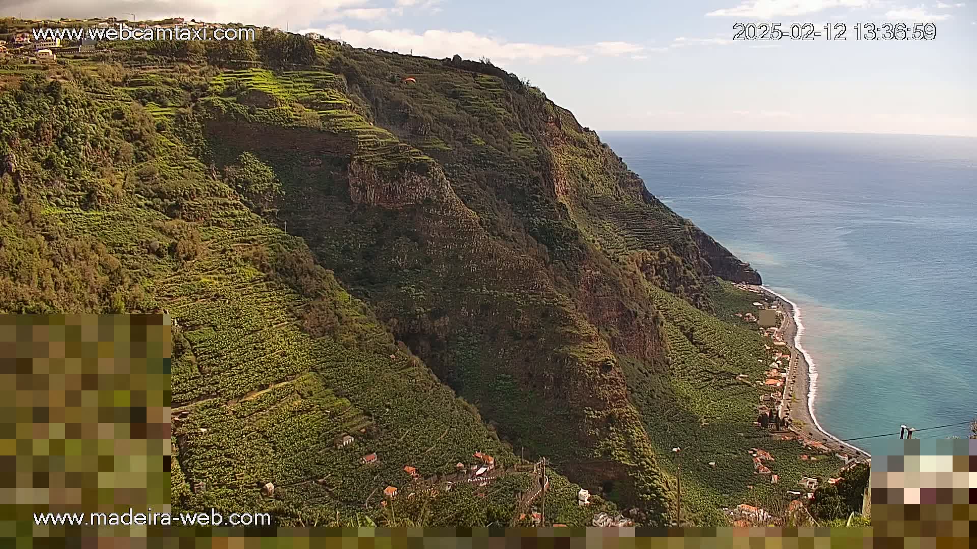 Madalena do Mar Village Live Skyline Cam - Ponta do Sol, Madeira, Portugal