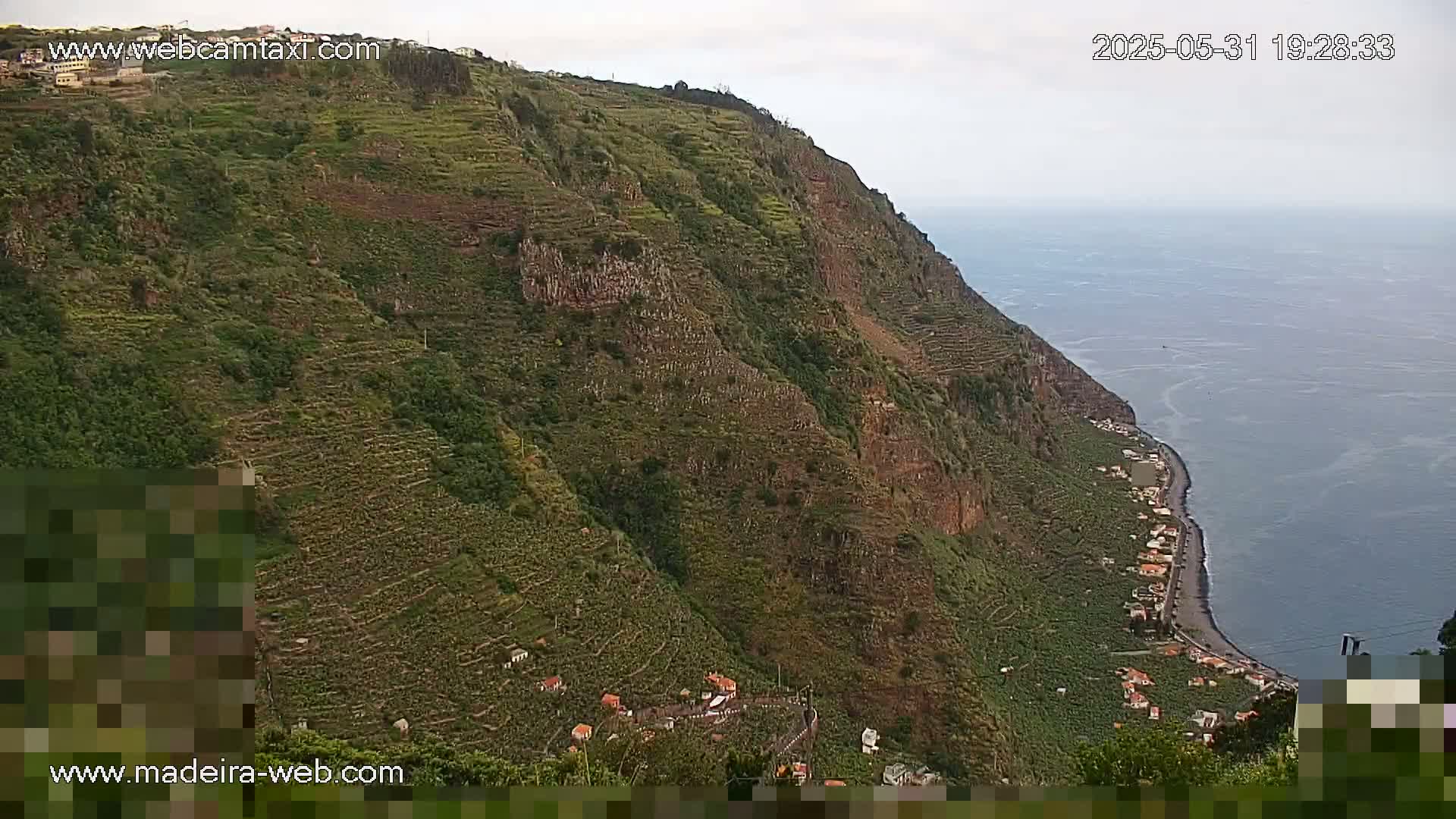 Madalena do Mar Village Live Skyline Cam - Ponta do Sol, Madeira, Portugal