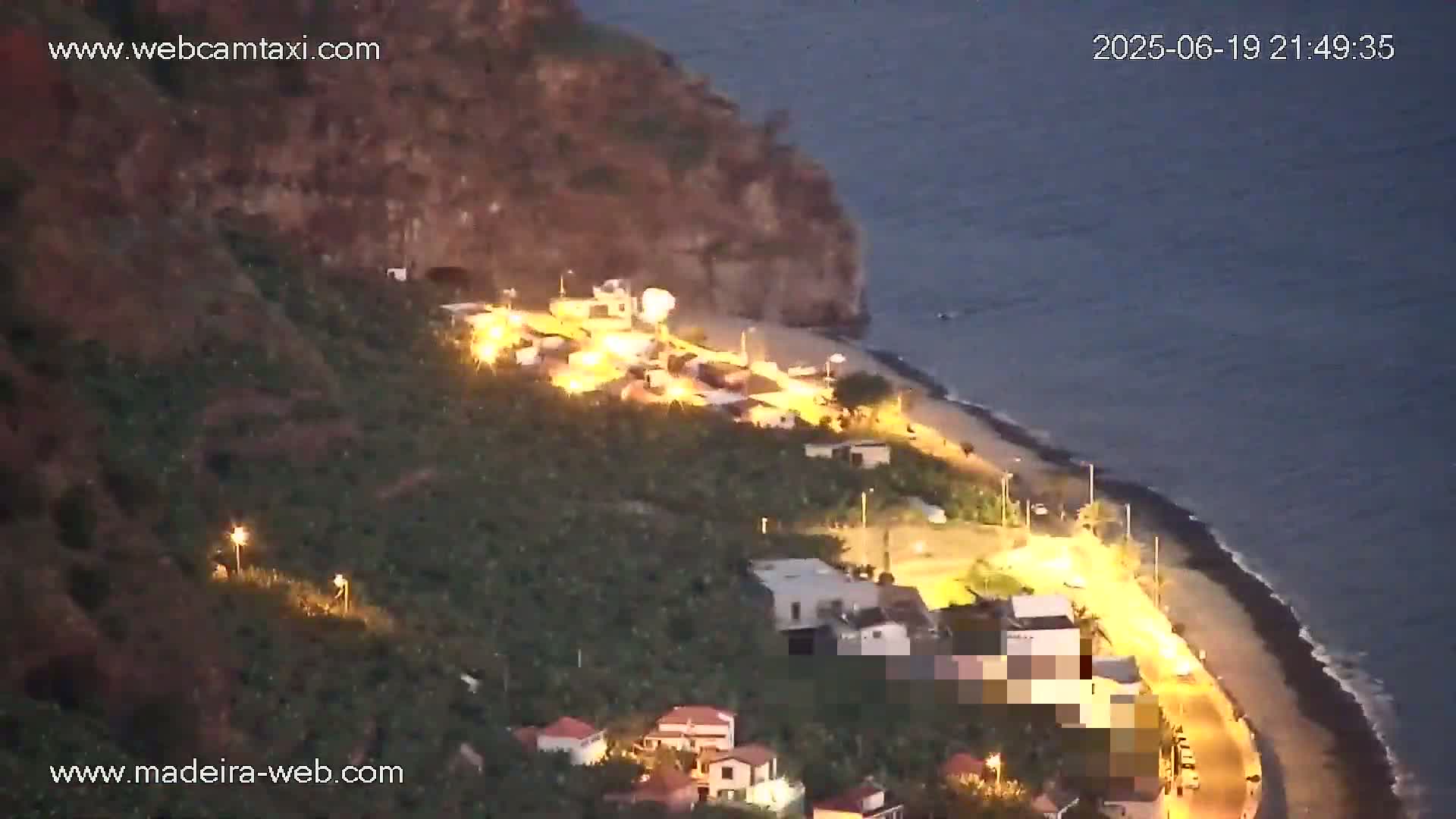 Madalena do Mar Village Live Skyline Cam - Ponta do Sol, Madeira, Portugal