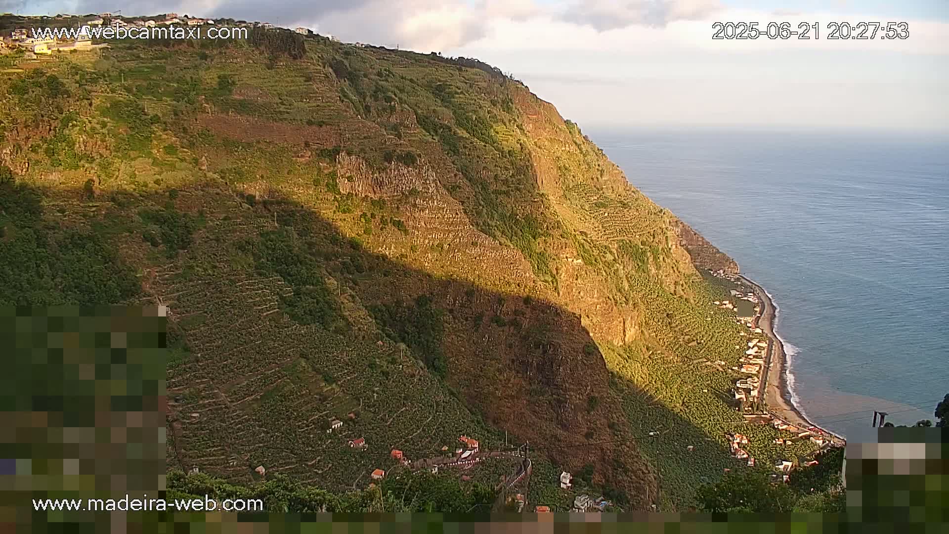 Madalena do Mar Village Live Skyline Cam - Ponta do Sol, Madeira, Portugal