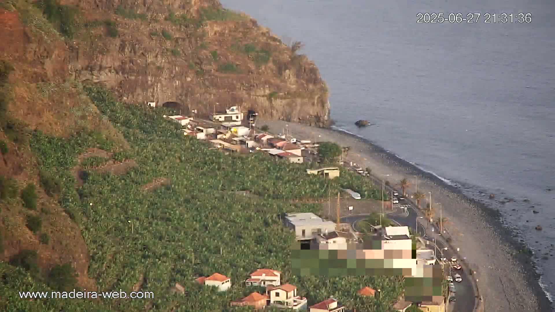 Madalena do Mar Village Live Skyline Cam - Ponta do Sol, Madeira, Portugal
