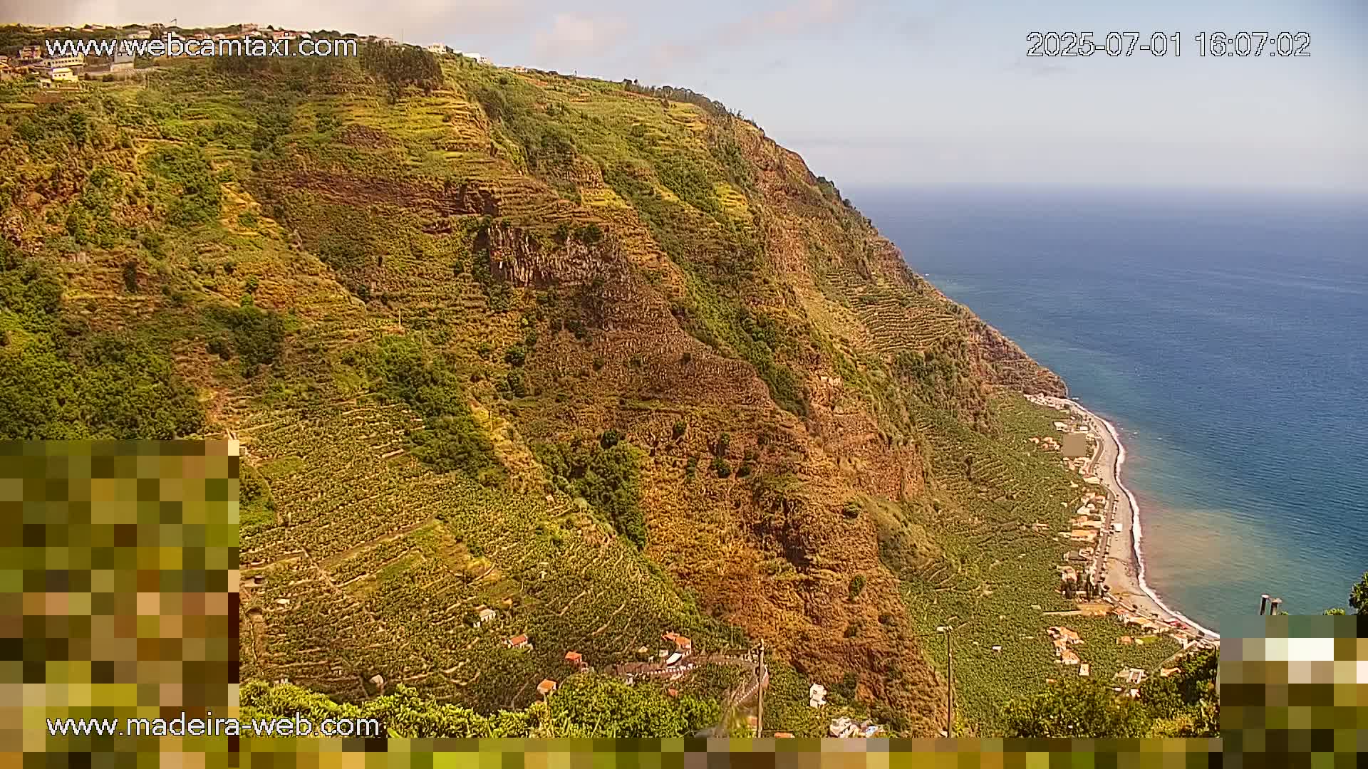 Madalena do Mar Village Live Skyline Cam - Ponta do Sol, Madeira, Portugal