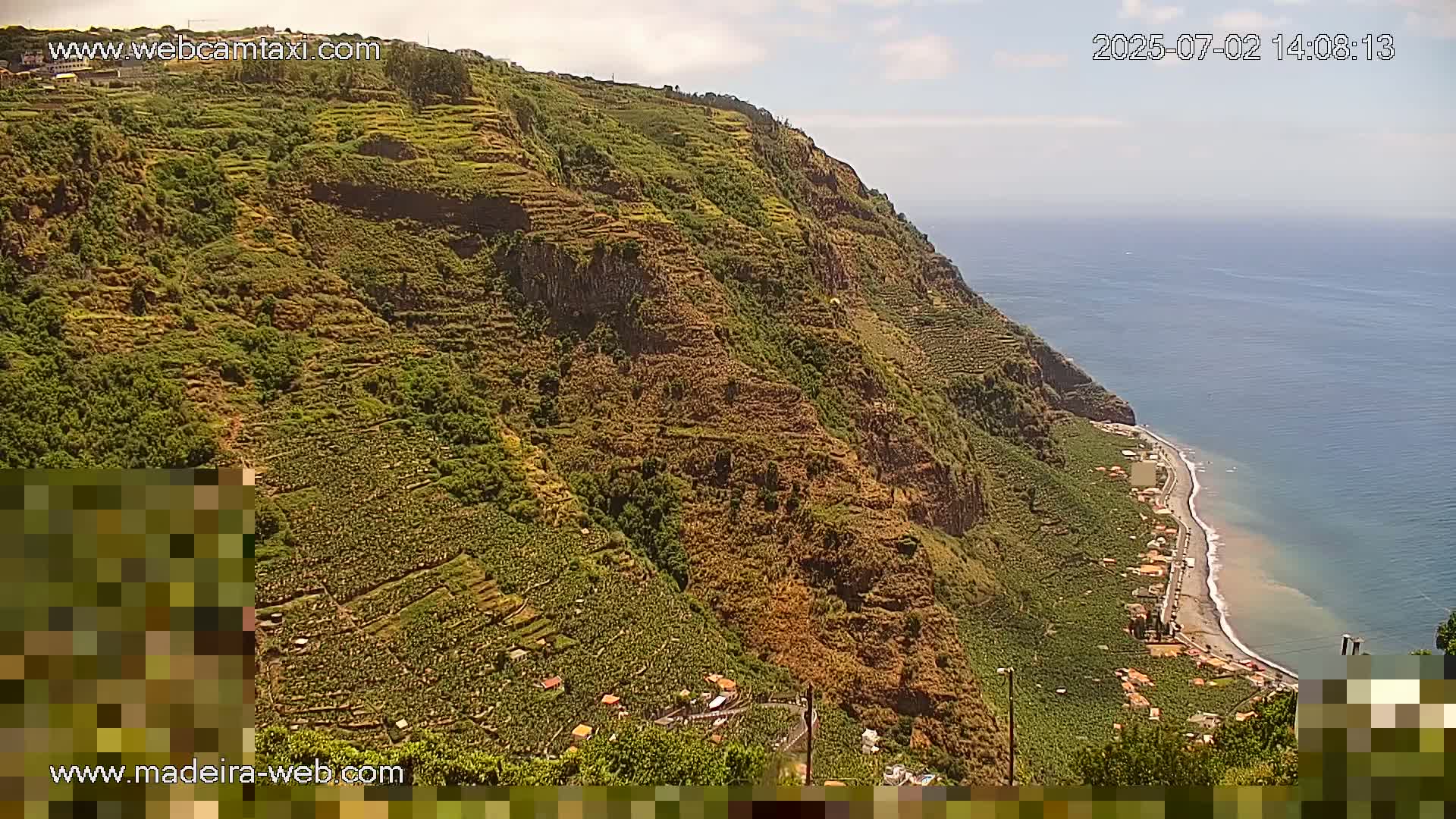 Madalena do Mar Village Live Skyline Cam - Ponta do Sol, Madeira, Portugal