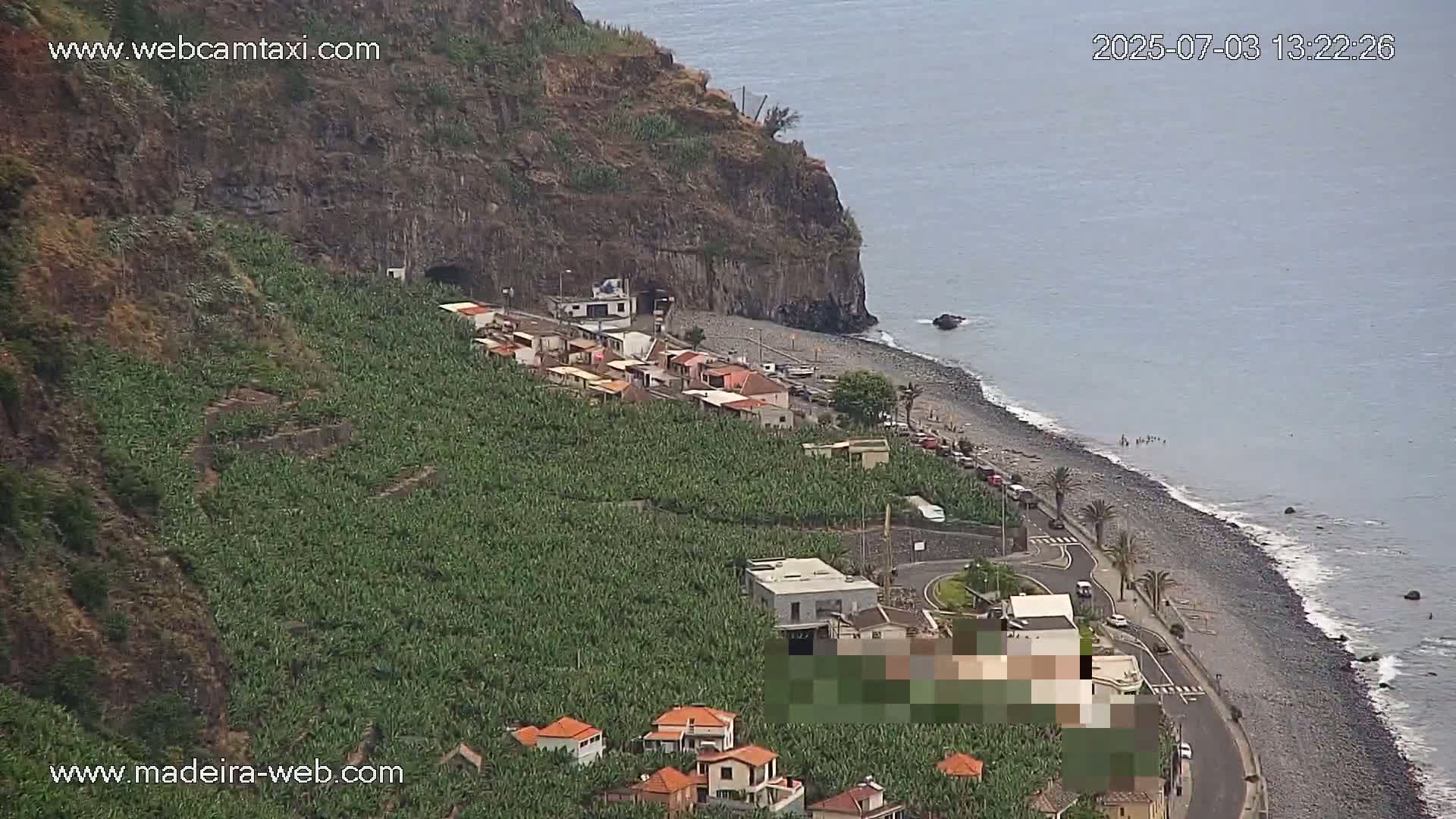 Madalena do Mar Village Live Skyline Cam - Ponta do Sol, Madeira, Portugal