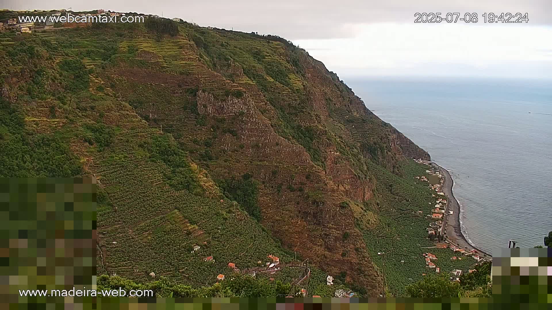 Madalena do Mar Village Live Skyline Cam - Ponta do Sol, Madeira, Portugal