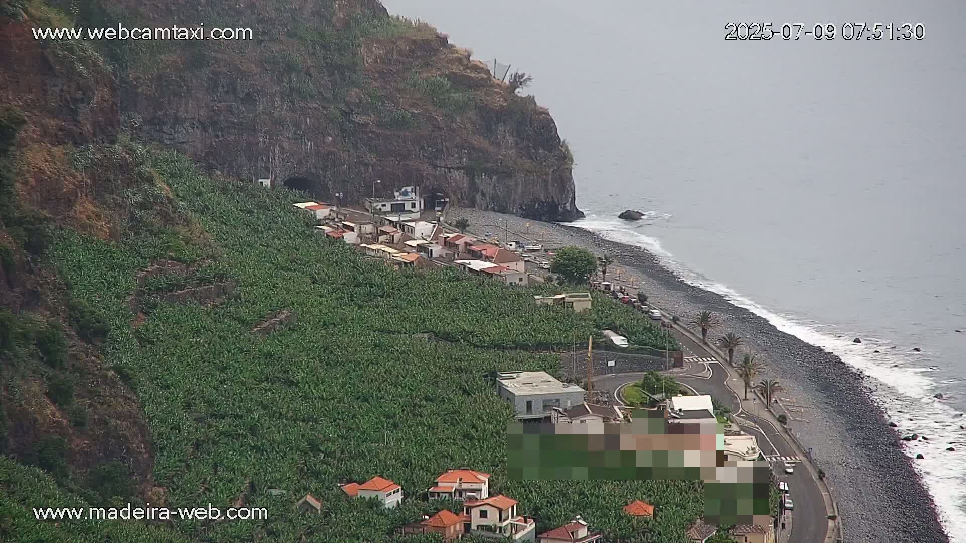 Madalena do Mar Village Live Skyline Cam - Ponta do Sol, Madeira, Portugal