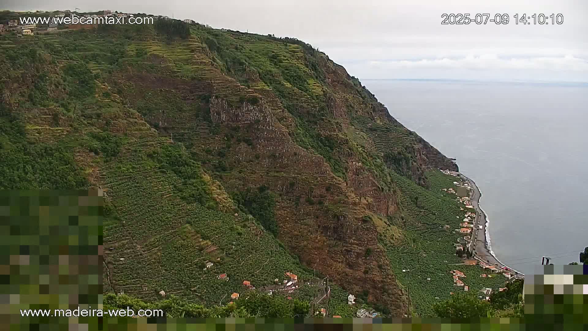 Madalena do Mar Village Live Skyline Cam - Ponta do Sol, Madeira, Portugal