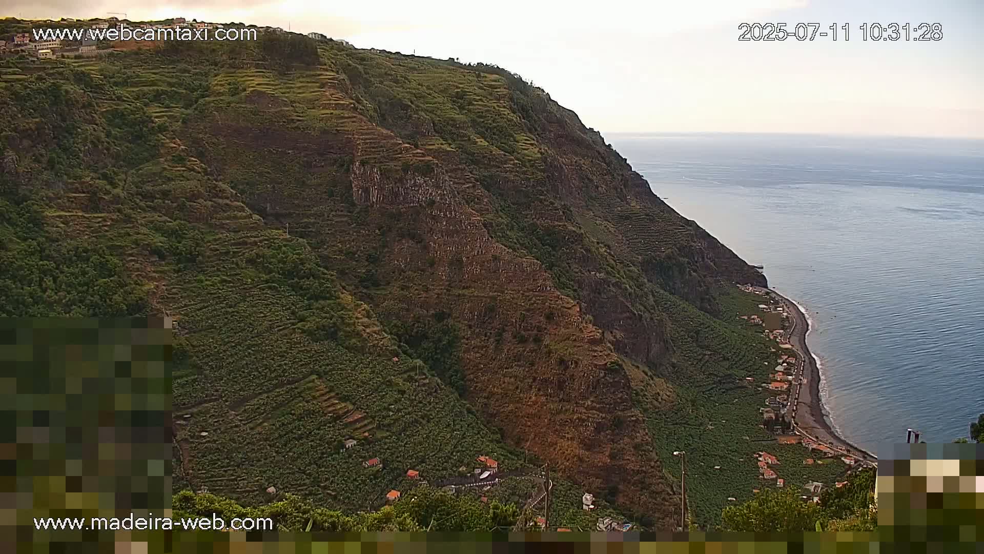 Madalena do Mar Village Live Skyline Cam - Ponta do Sol, Madeira, Portugal