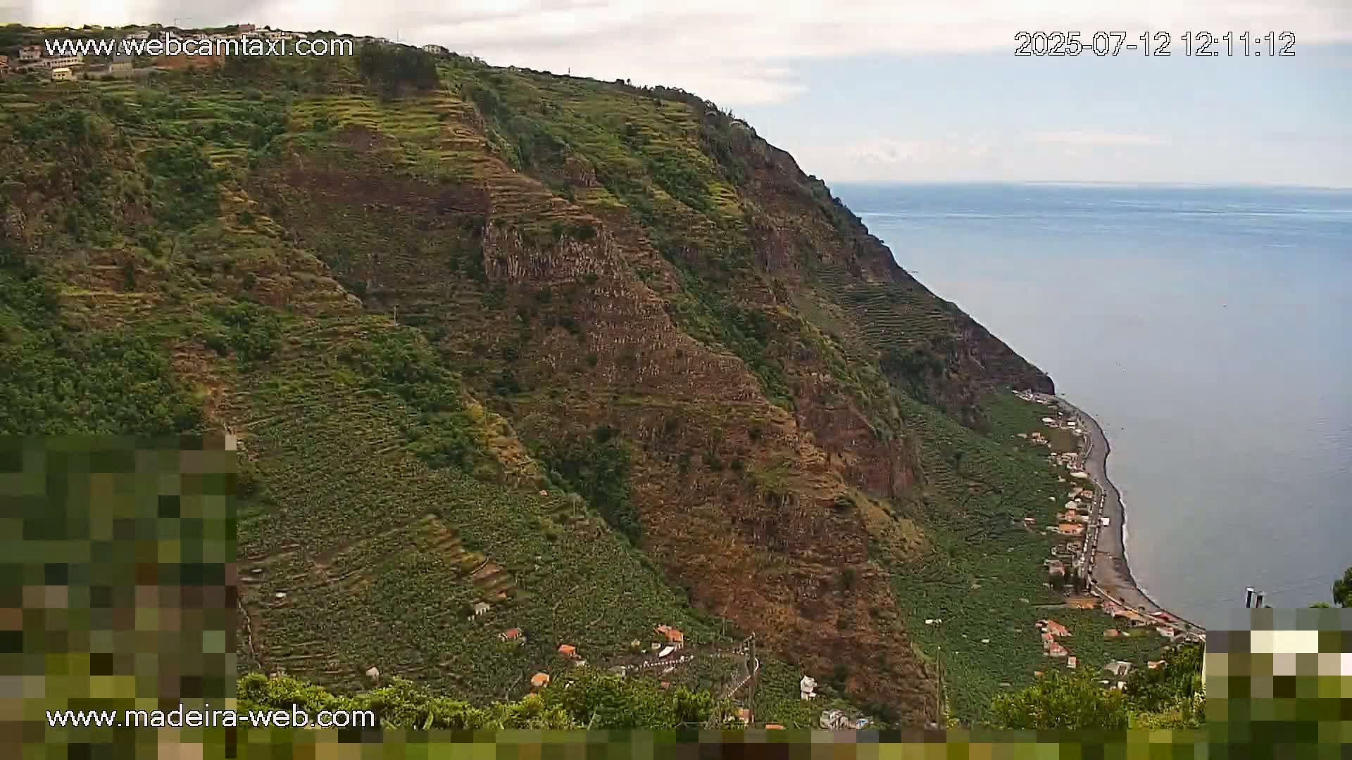 Madalena do Mar Village Live Skyline Cam - Ponta do Sol, Madeira, Portugal