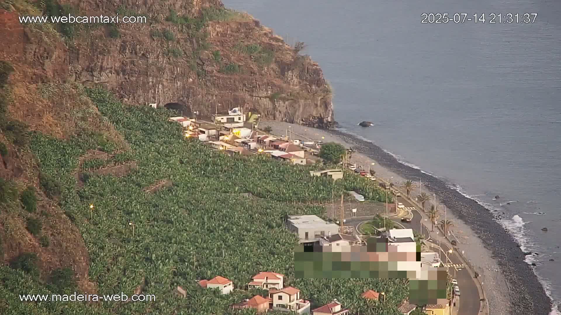 Madalena do Mar Village Live Skyline Cam - Ponta do Sol, Madeira, Portugal