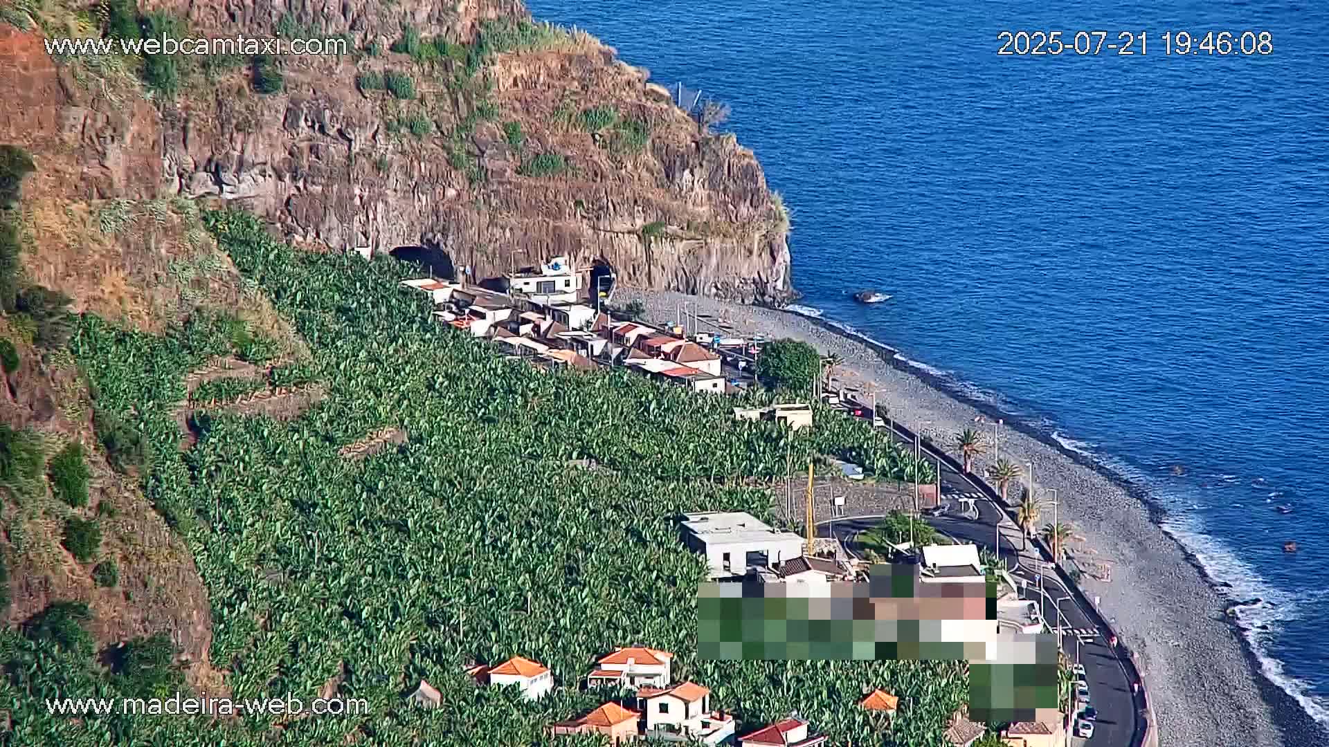 Madalena do Mar Village Live Skyline Cam - Ponta do Sol, Madeira, Portugal