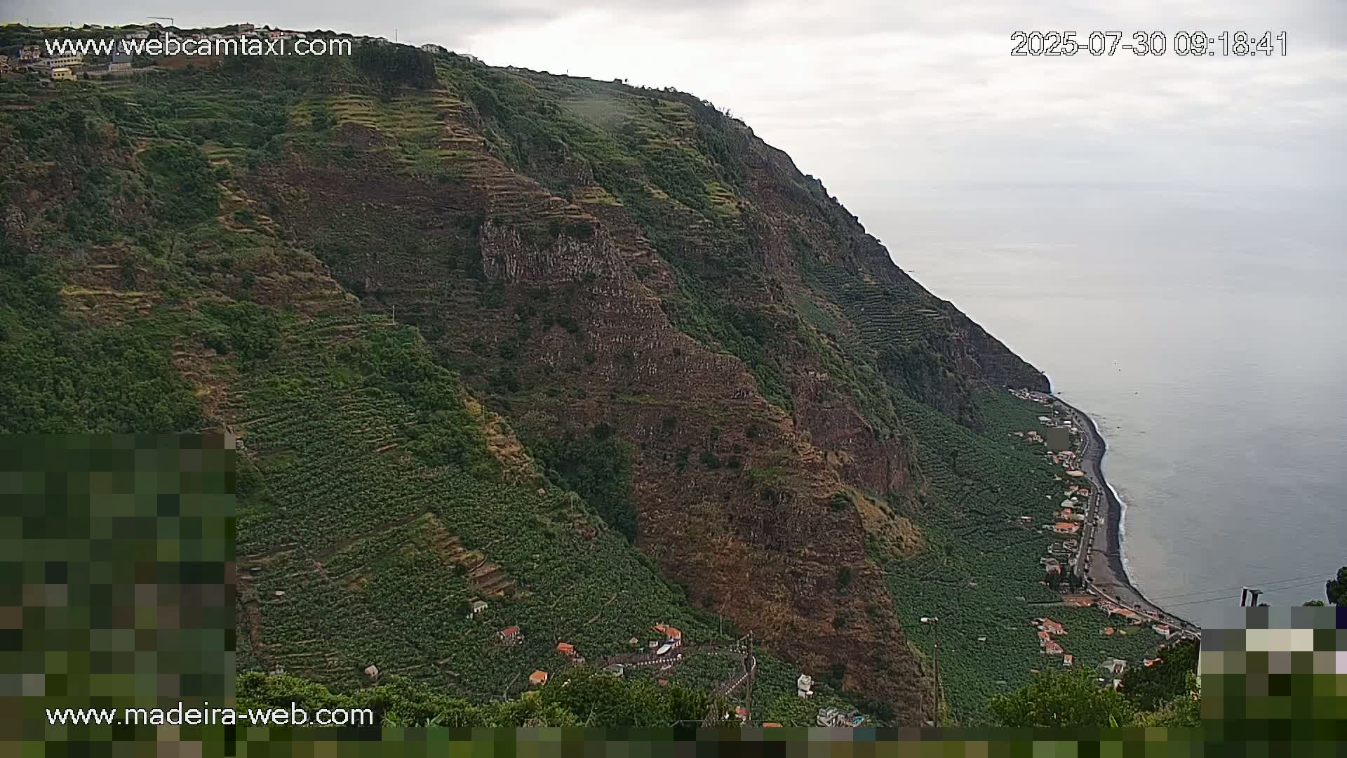Madalena do Mar Village Live Skyline Cam - Ponta do Sol, Madeira, Portugal