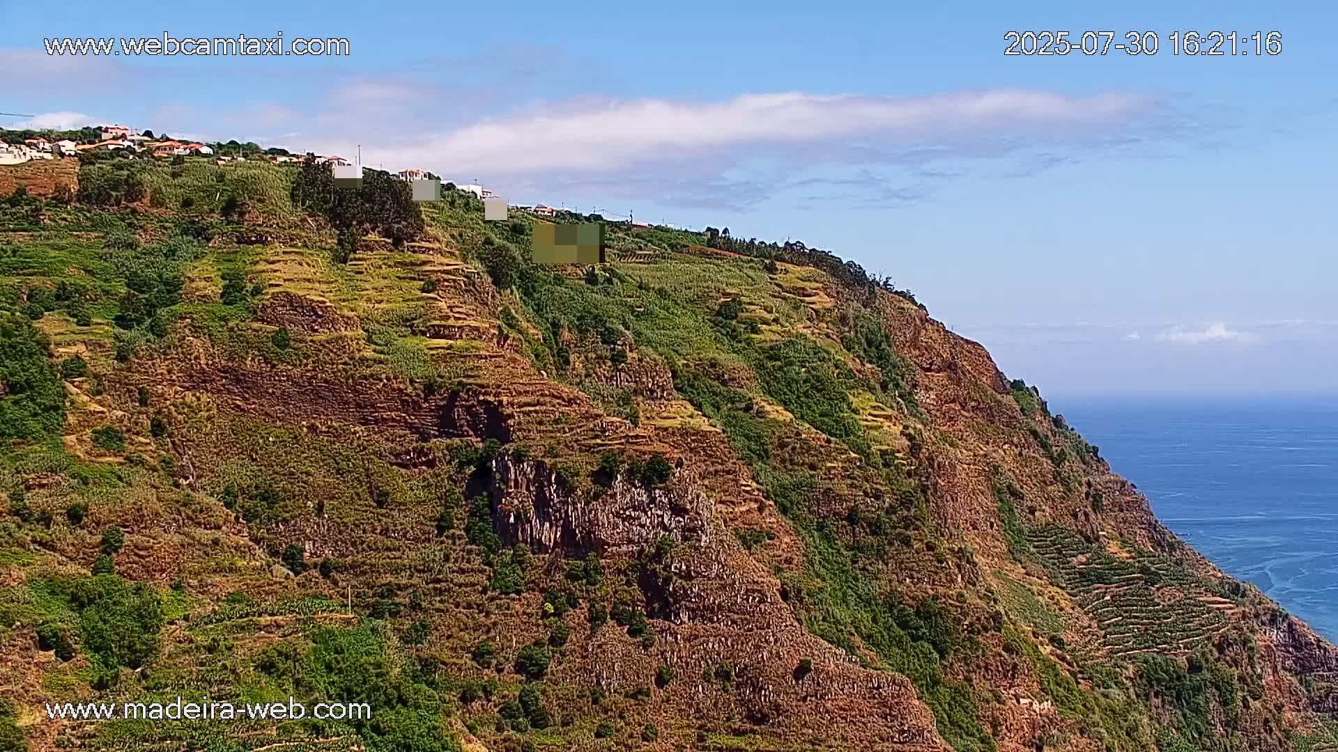 Madalena do Mar Village Live Skyline Cam - Ponta do Sol, Madeira, Portugal