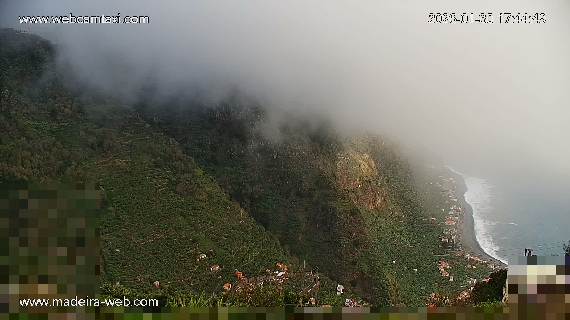 Madalena do Mar Village Live Skyline Cam - Ponta do Sol, Madeira, Portugal