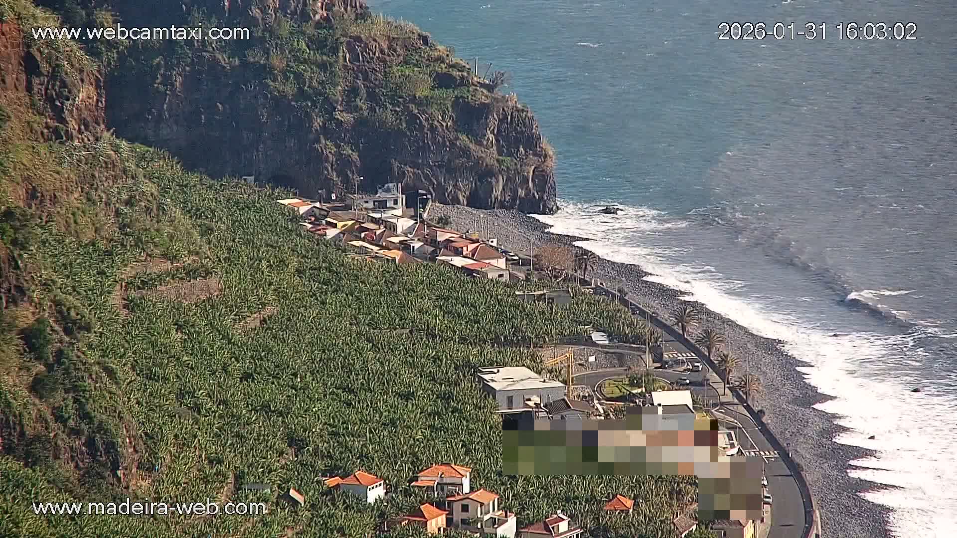 Madalena do Mar Village Live Skyline Cam - Ponta do Sol, Madeira, Portugal