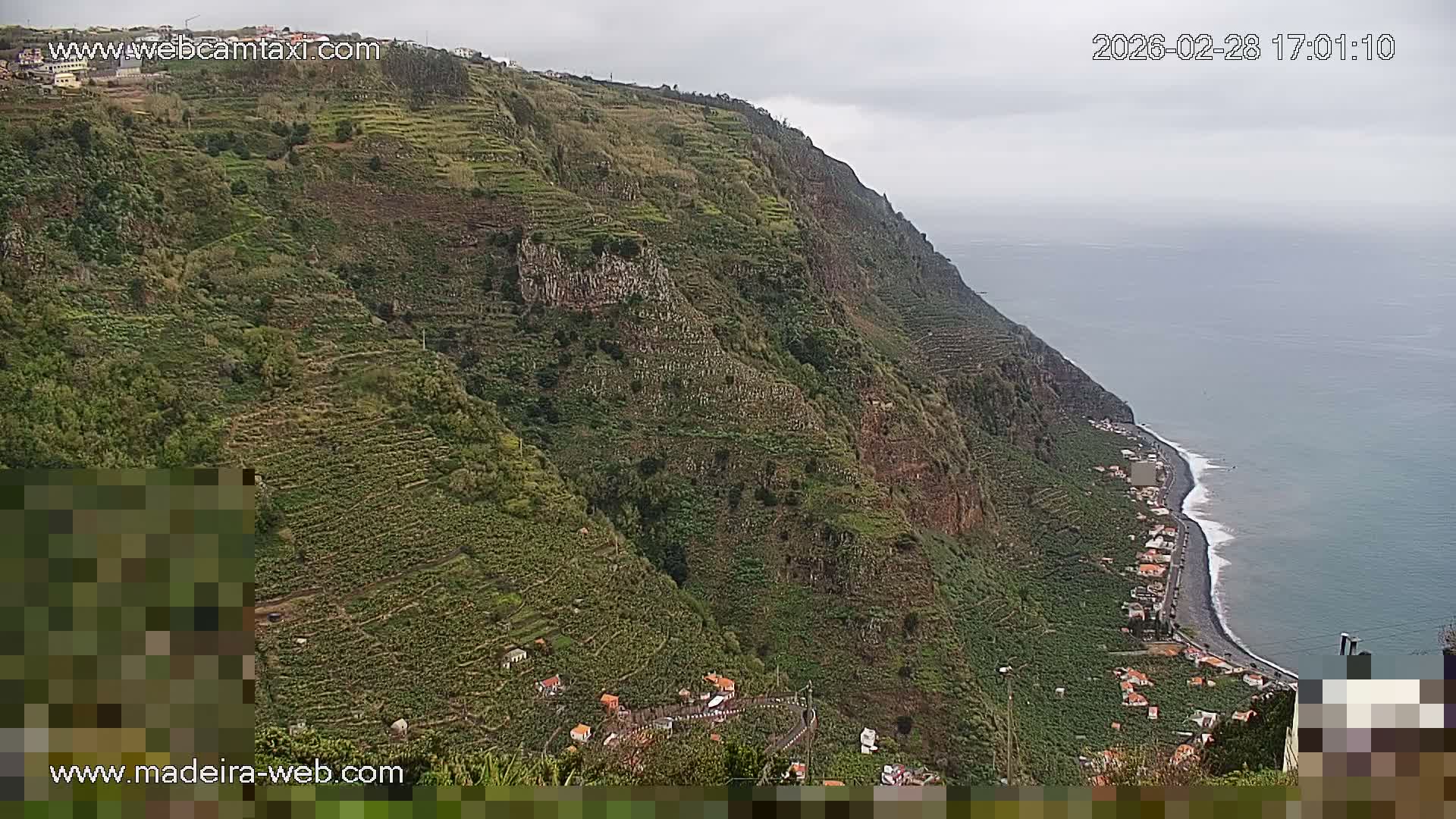 Madalena do Mar Village Live Skyline Cam - Ponta do Sol, Madeira, Portugal