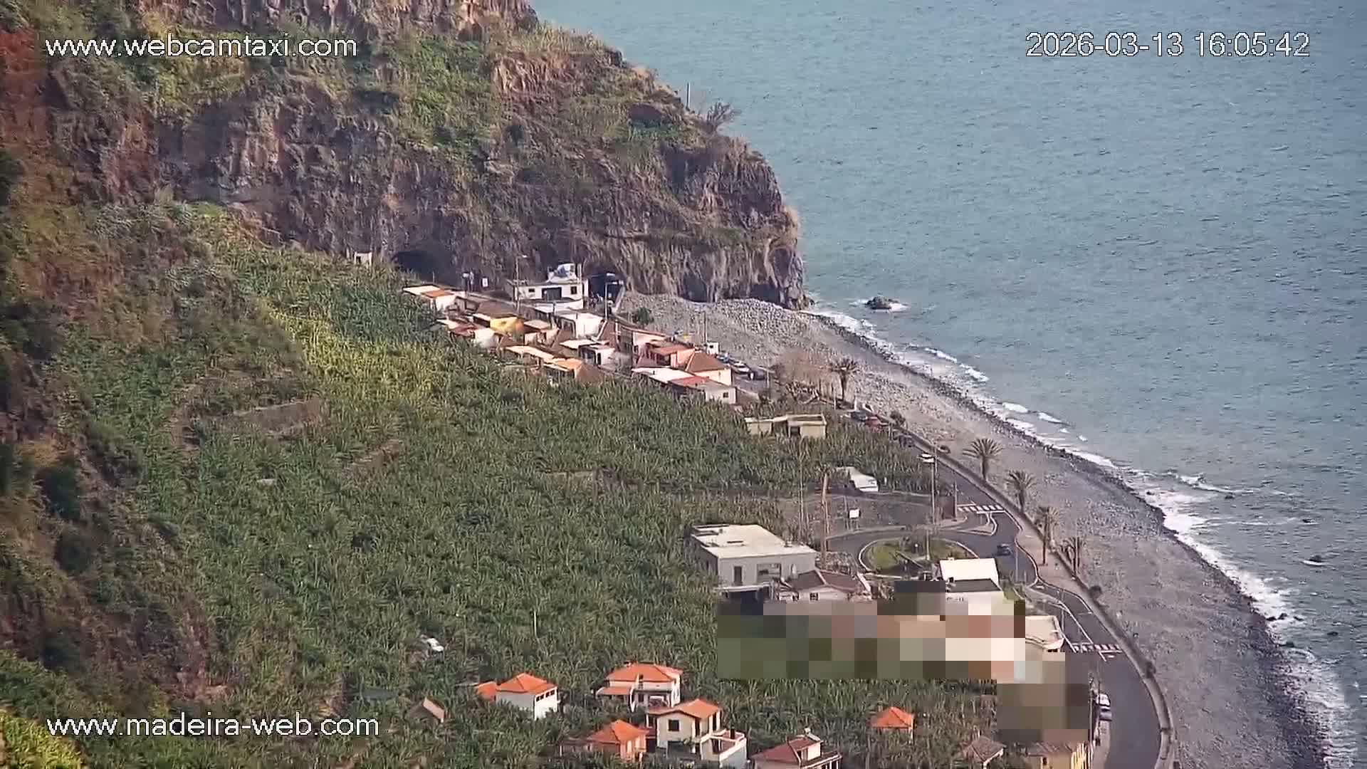 Madalena do Mar Village Live Skyline Cam - Ponta do Sol, Madeira, Portugal