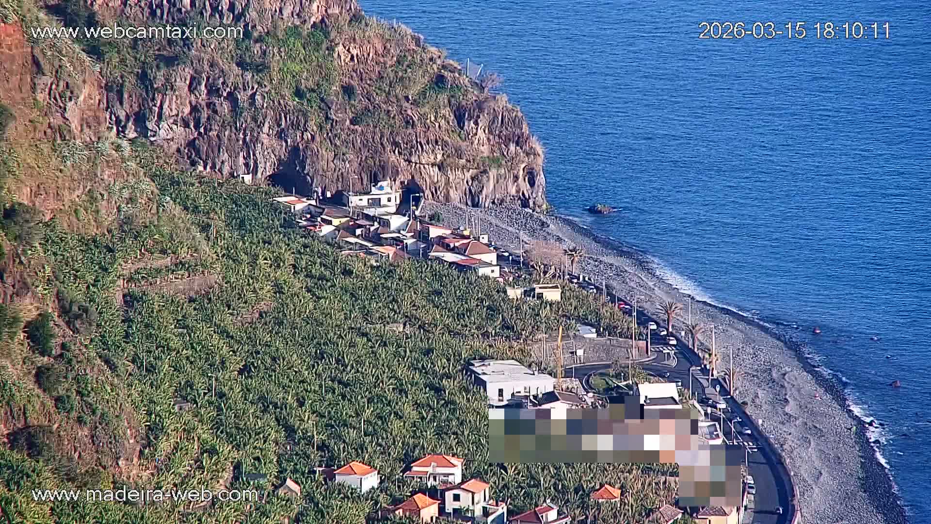 Madalena do Mar Village Live Skyline Cam - Ponta do Sol, Madeira, Portugal