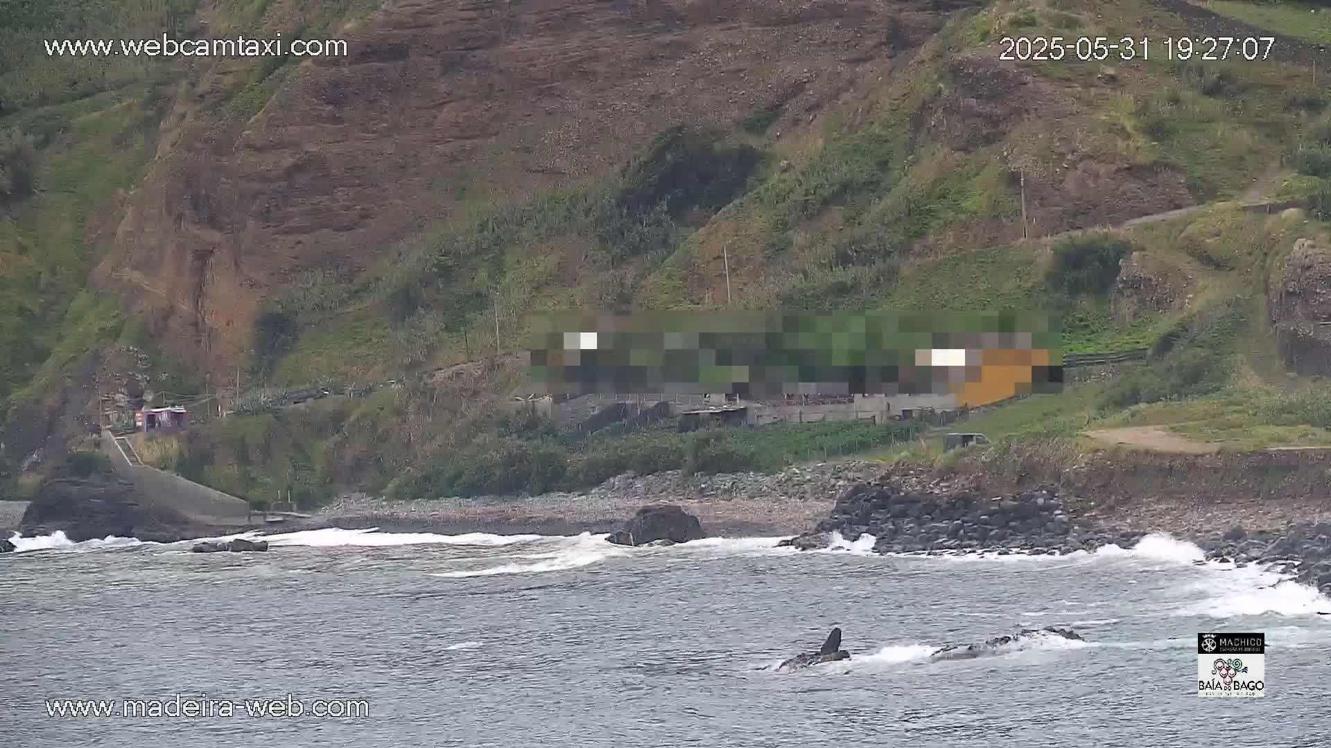 Porto da Cruz Swimming Pools & Atlantic Ocean Live Cam - Machico, Madeira, Portugal