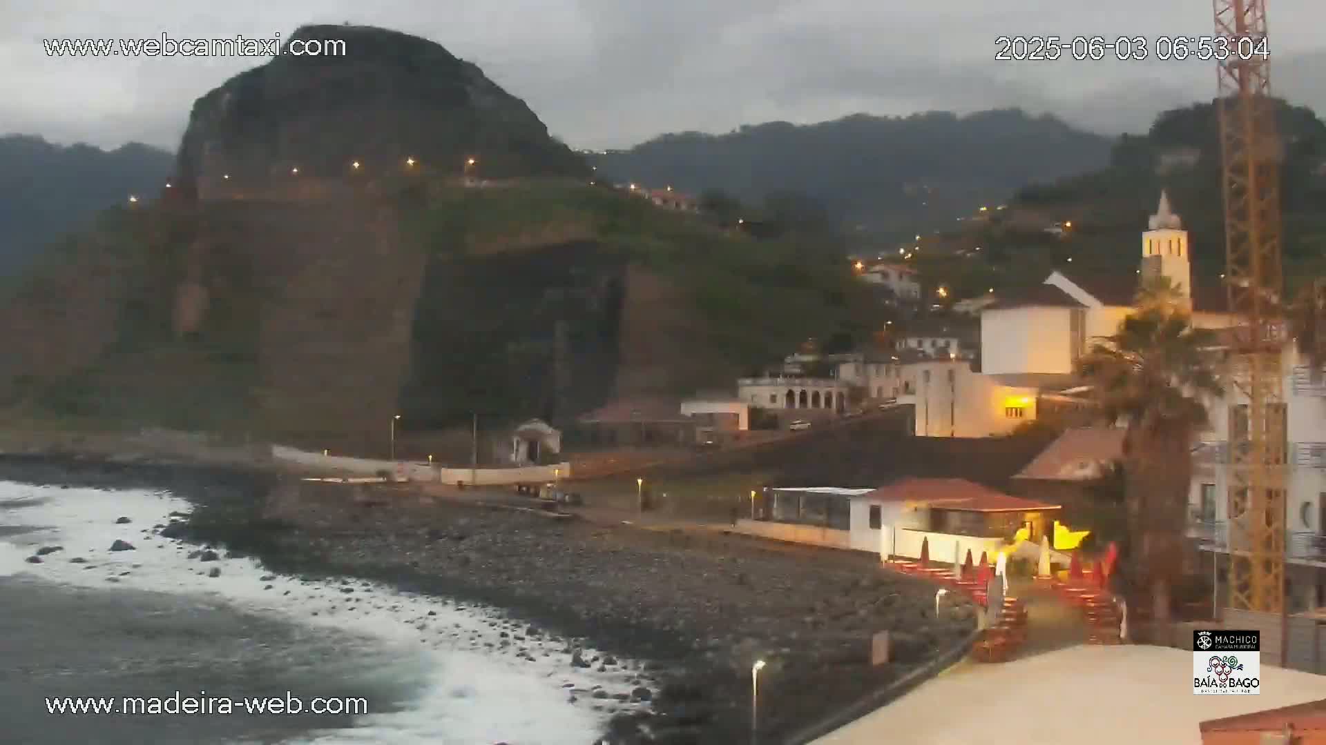 Porto da Cruz Swimming Pools & Atlantic Ocean Live Cam - Machico, Madeira, Portugal