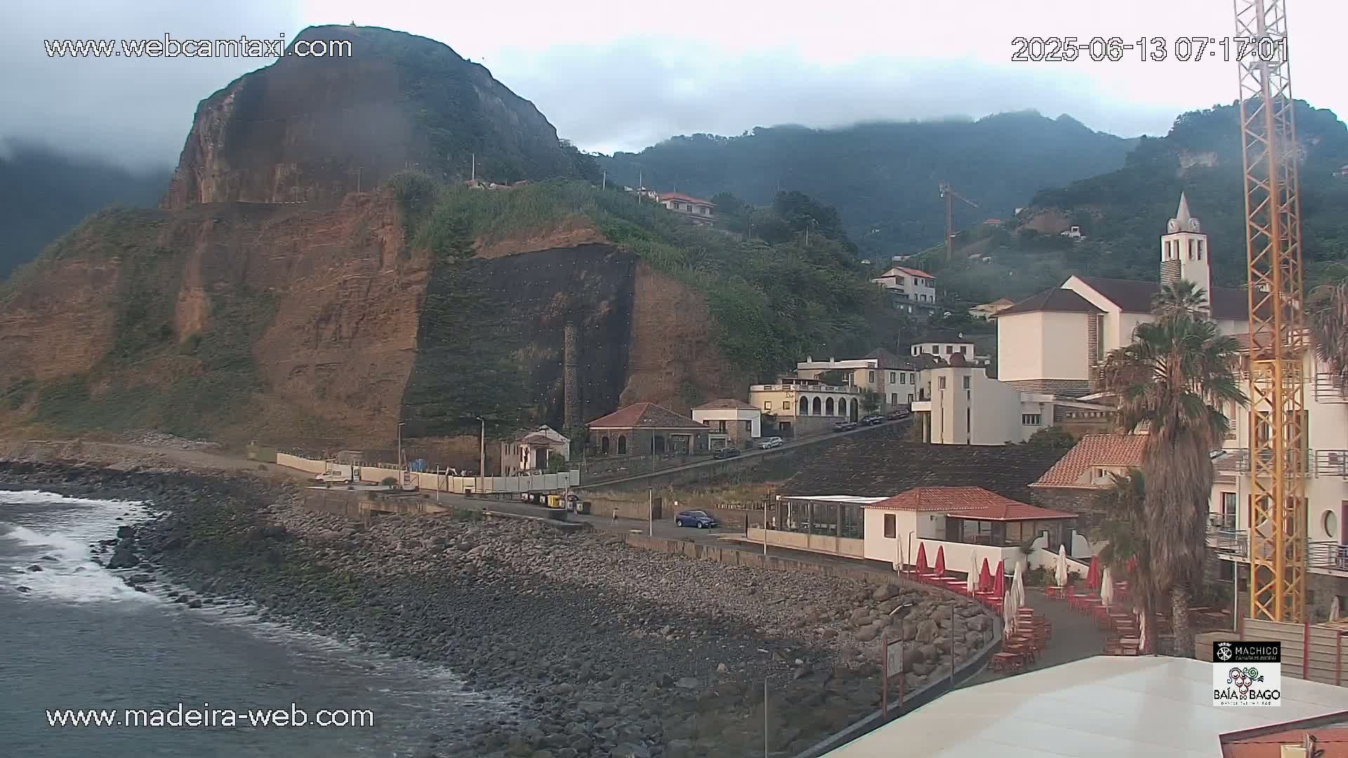 Porto da Cruz Swimming Pools & Atlantic Ocean Live Cam - Machico, Madeira, Portugal