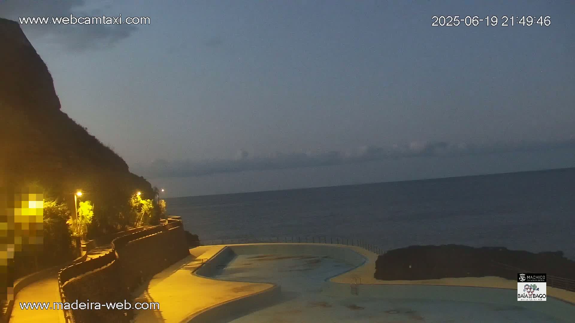 Porto da Cruz Swimming Pools & Atlantic Ocean Live Cam - Machico, Madeira, Portugal