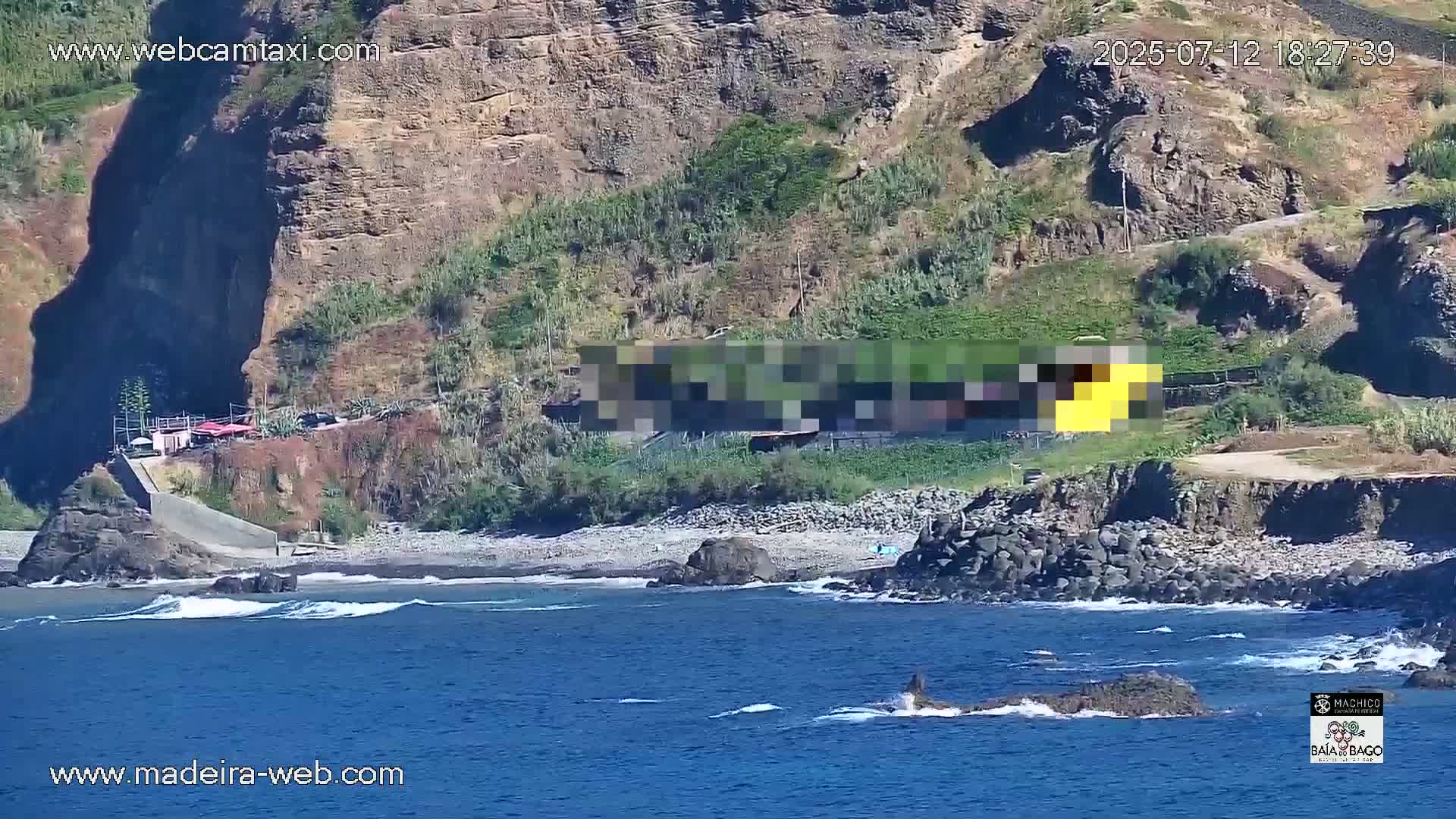 Porto da Cruz Swimming Pools & Atlantic Ocean Live Cam - Machico, Madeira, Portugal