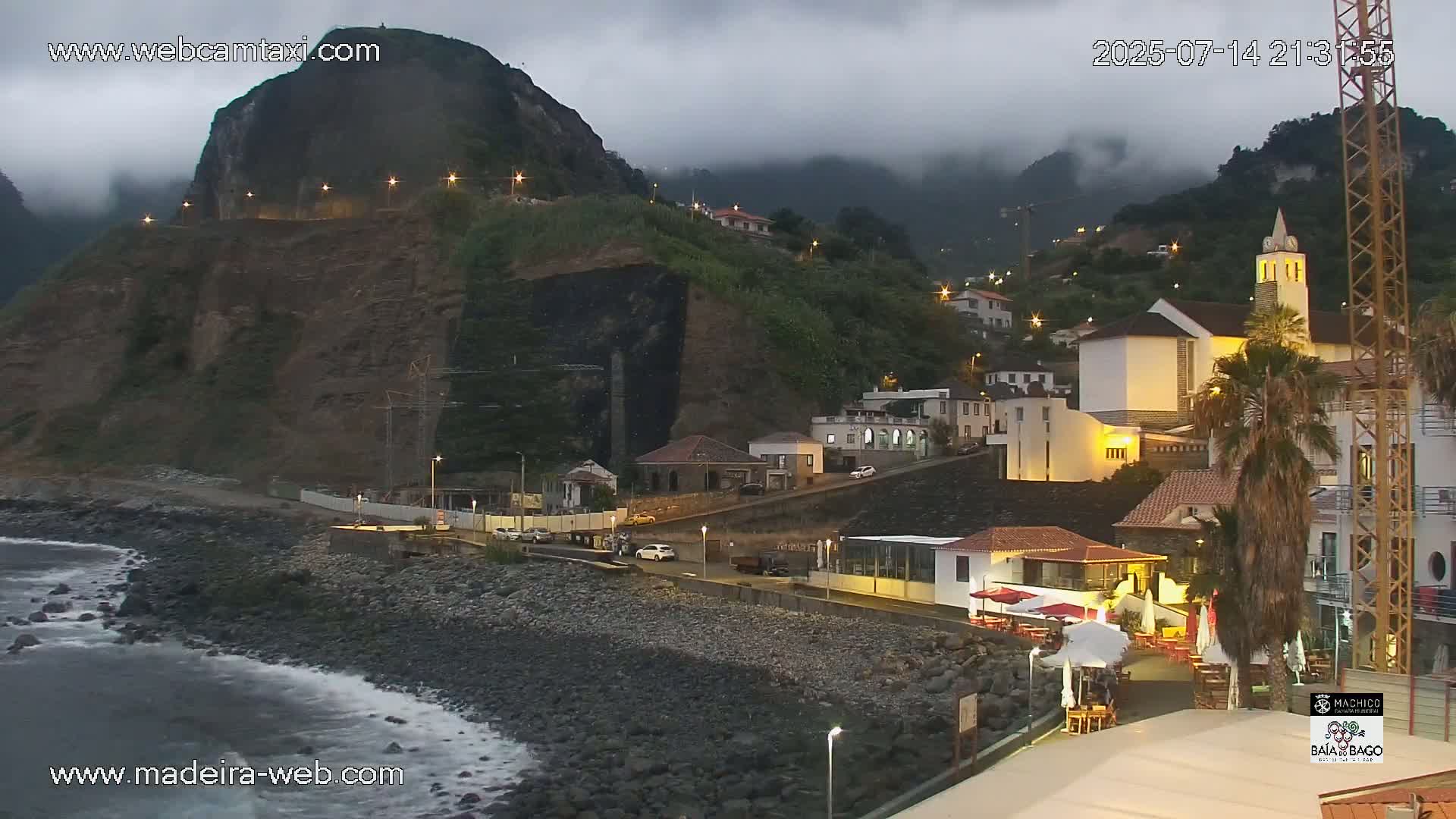 Porto da Cruz Swimming Pools & Atlantic Ocean Live Cam - Machico, Madeira, Portugal